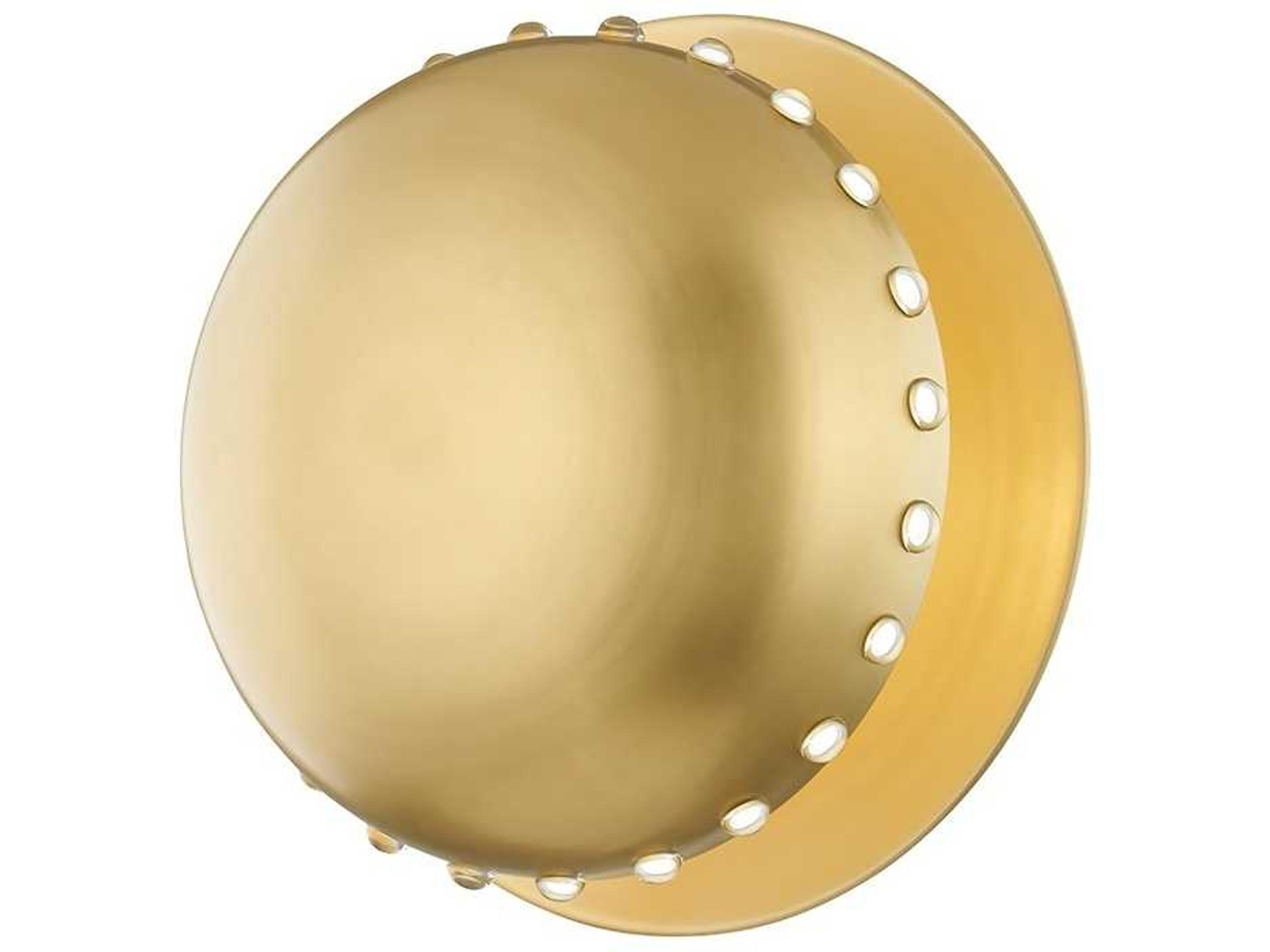 Hudson Valley Nash 1-Light Aged Brass Wall Sconce