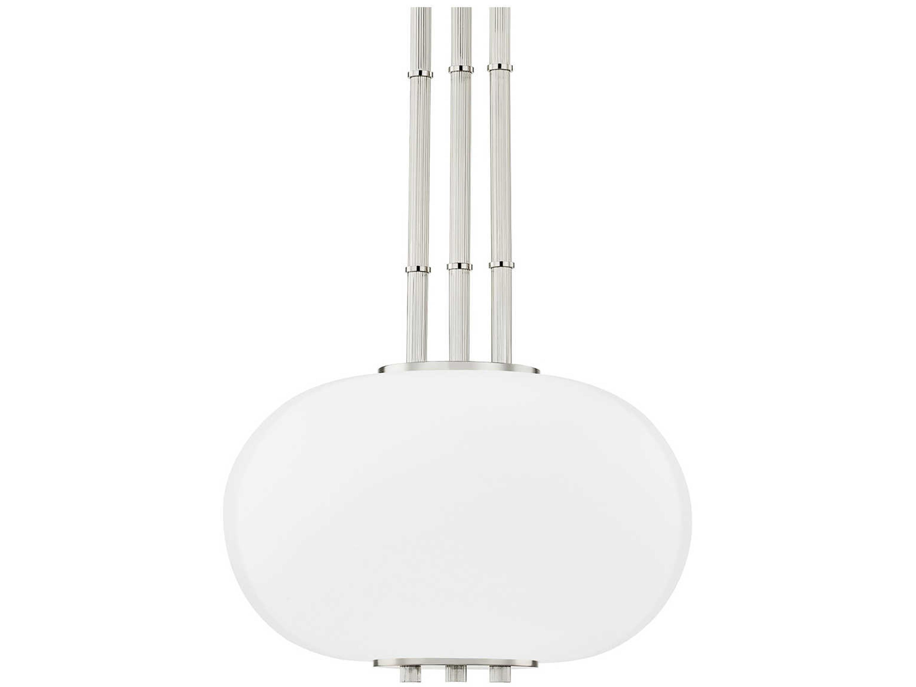 Palisade 1-Light Burnished Nickel Round Pendant