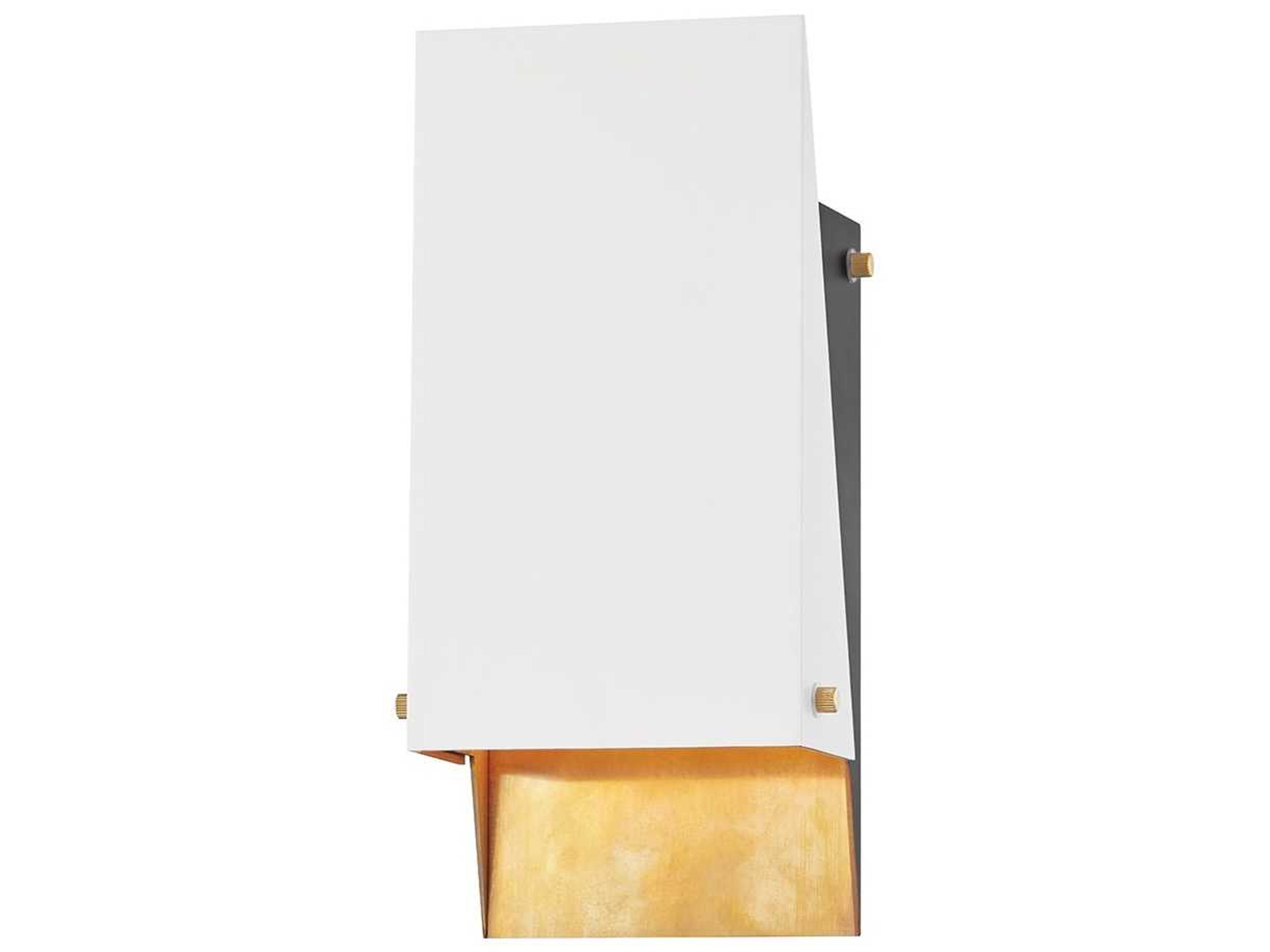 Ratio 1-Light Aged Brass Wall Sconce