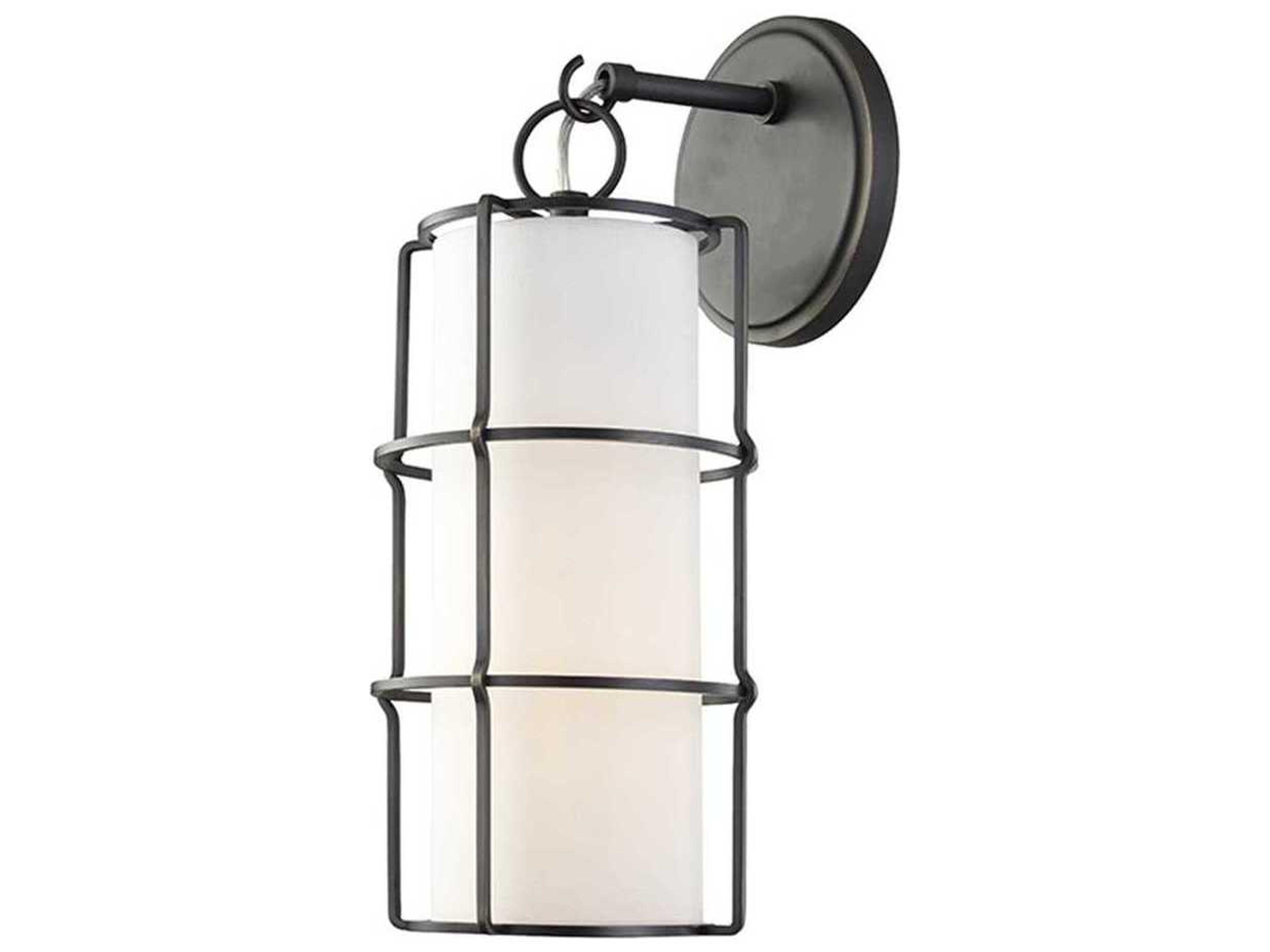Sovereign 1-Light Old Bronze Off White LED Wall Sconce