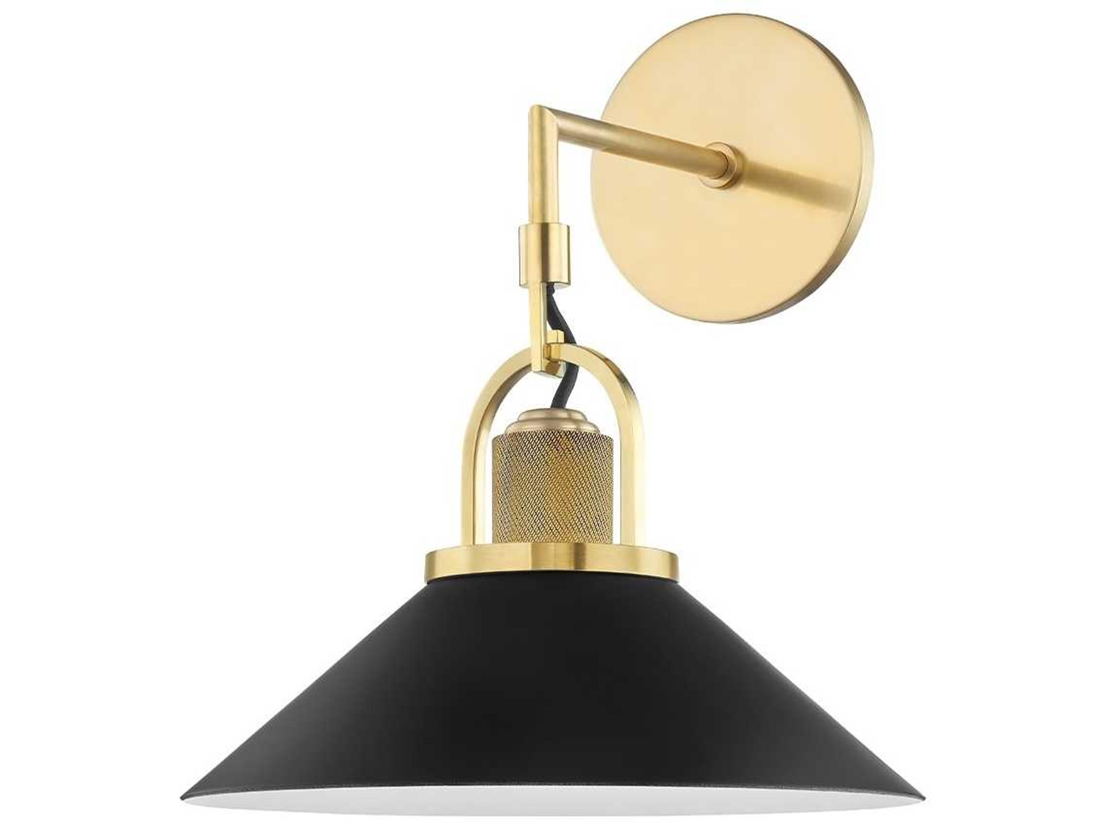 Syosset 1-Light Aged Brass Wall Sconce