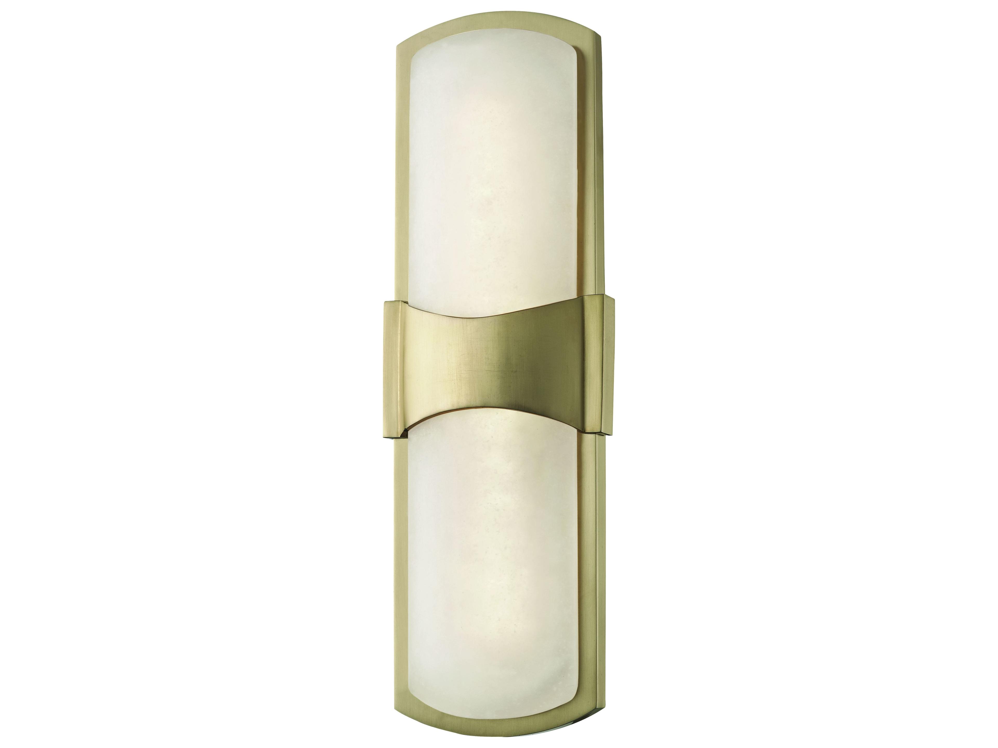 Valencia 1-Light Aged Brass White LED Wall Sconce