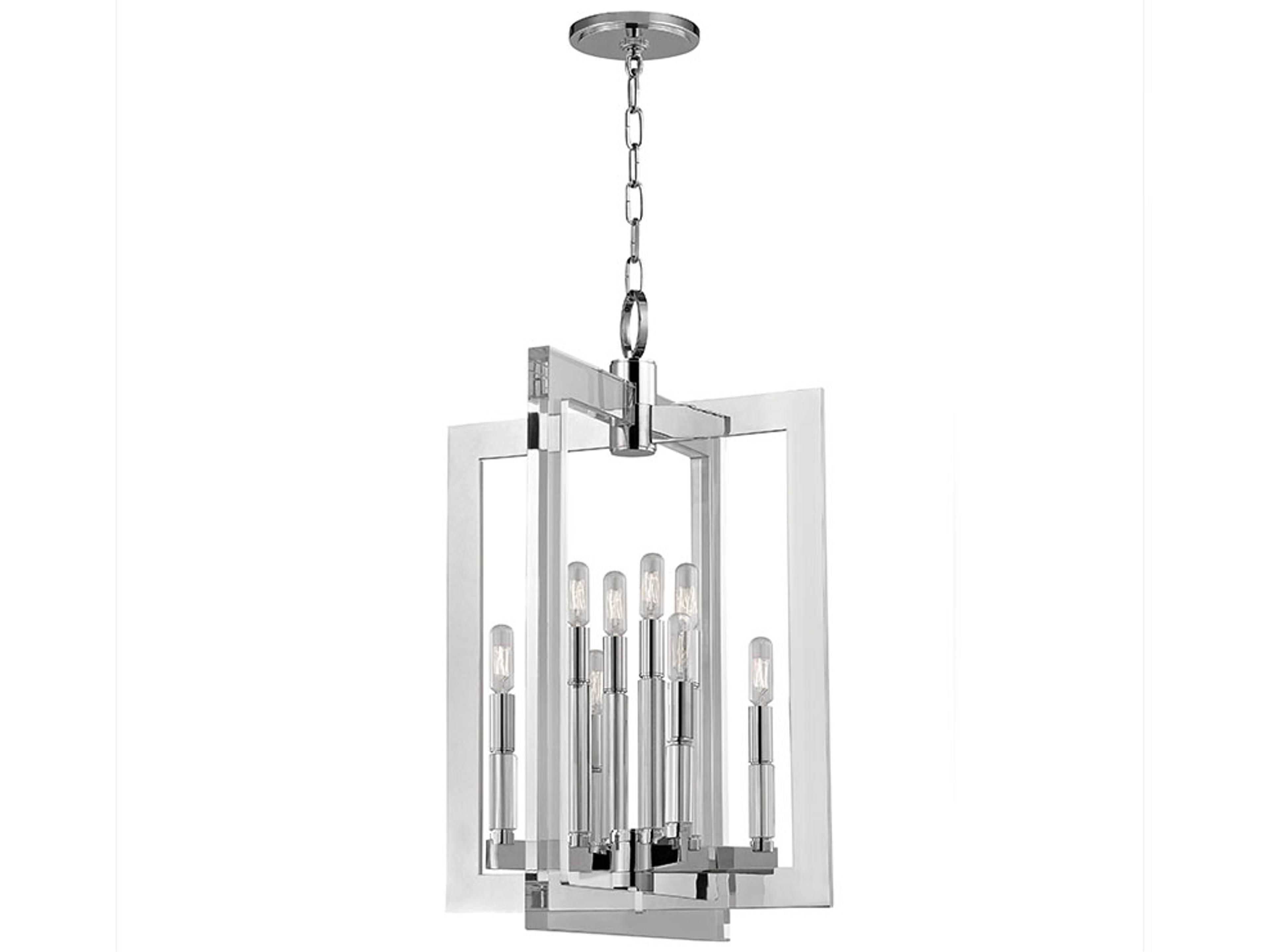 Wellington 8-Light Polished Nickel Candelabra Chandelier