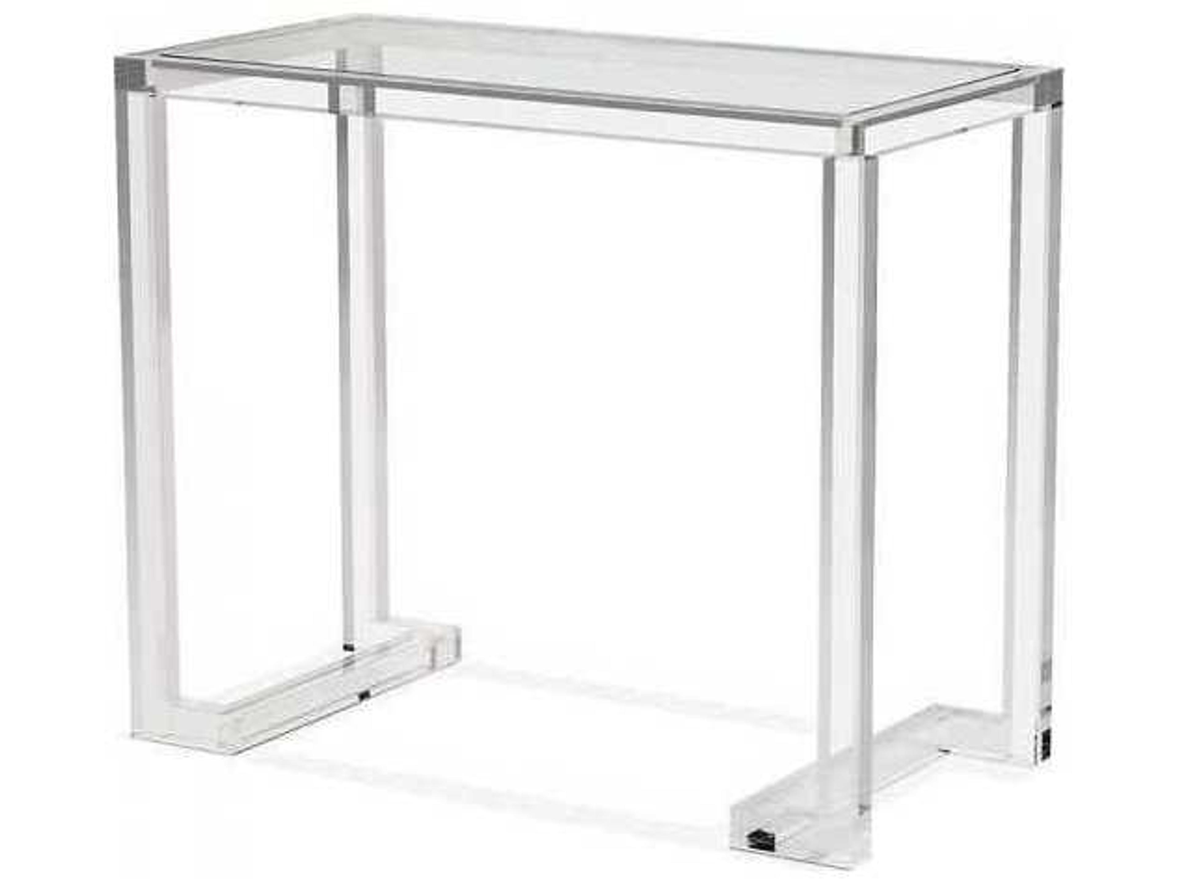 Clear Acrylic Computer Desk Modern Office