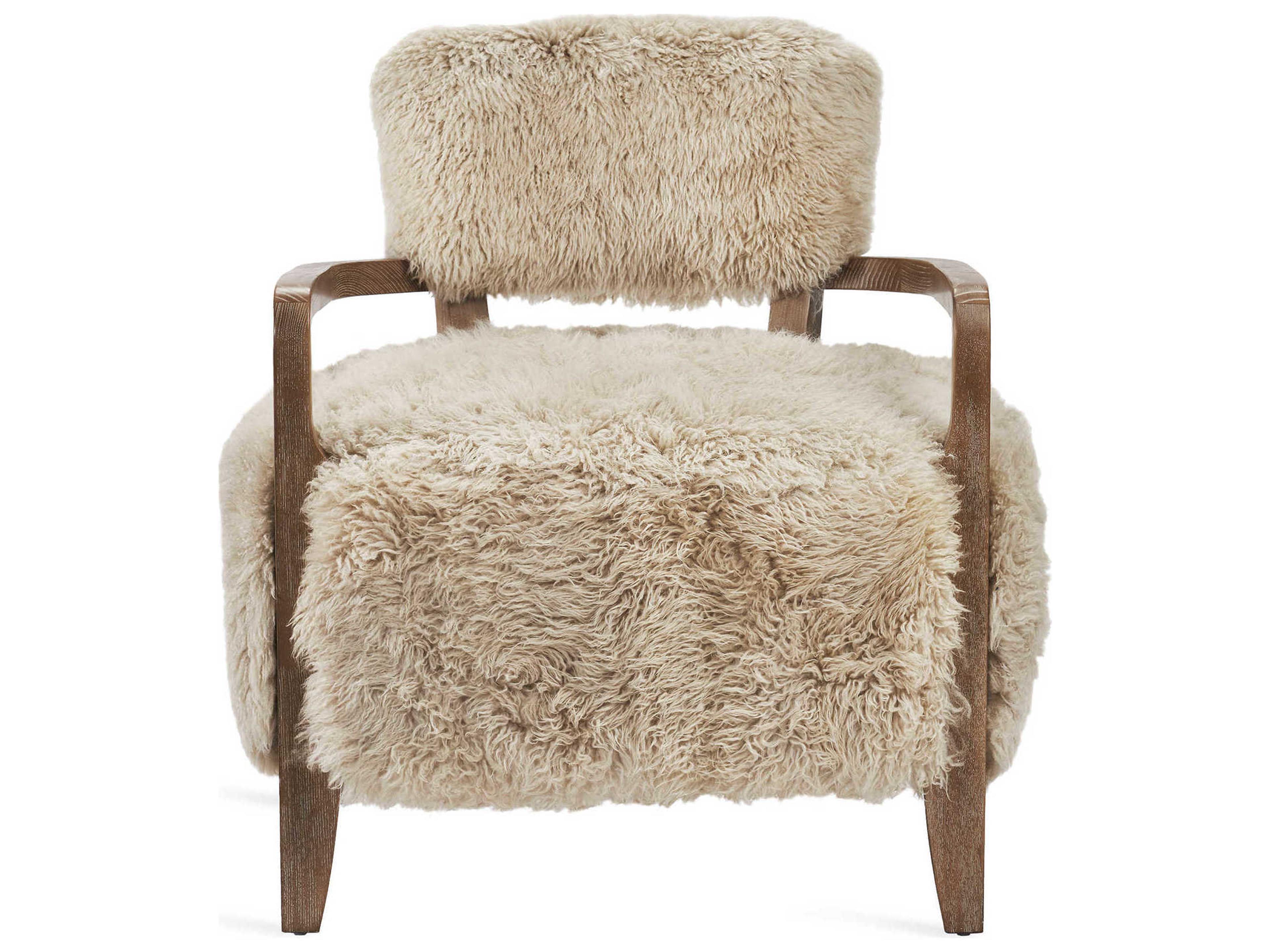 Interlude Home Royce Beige Fabric Accent Chair