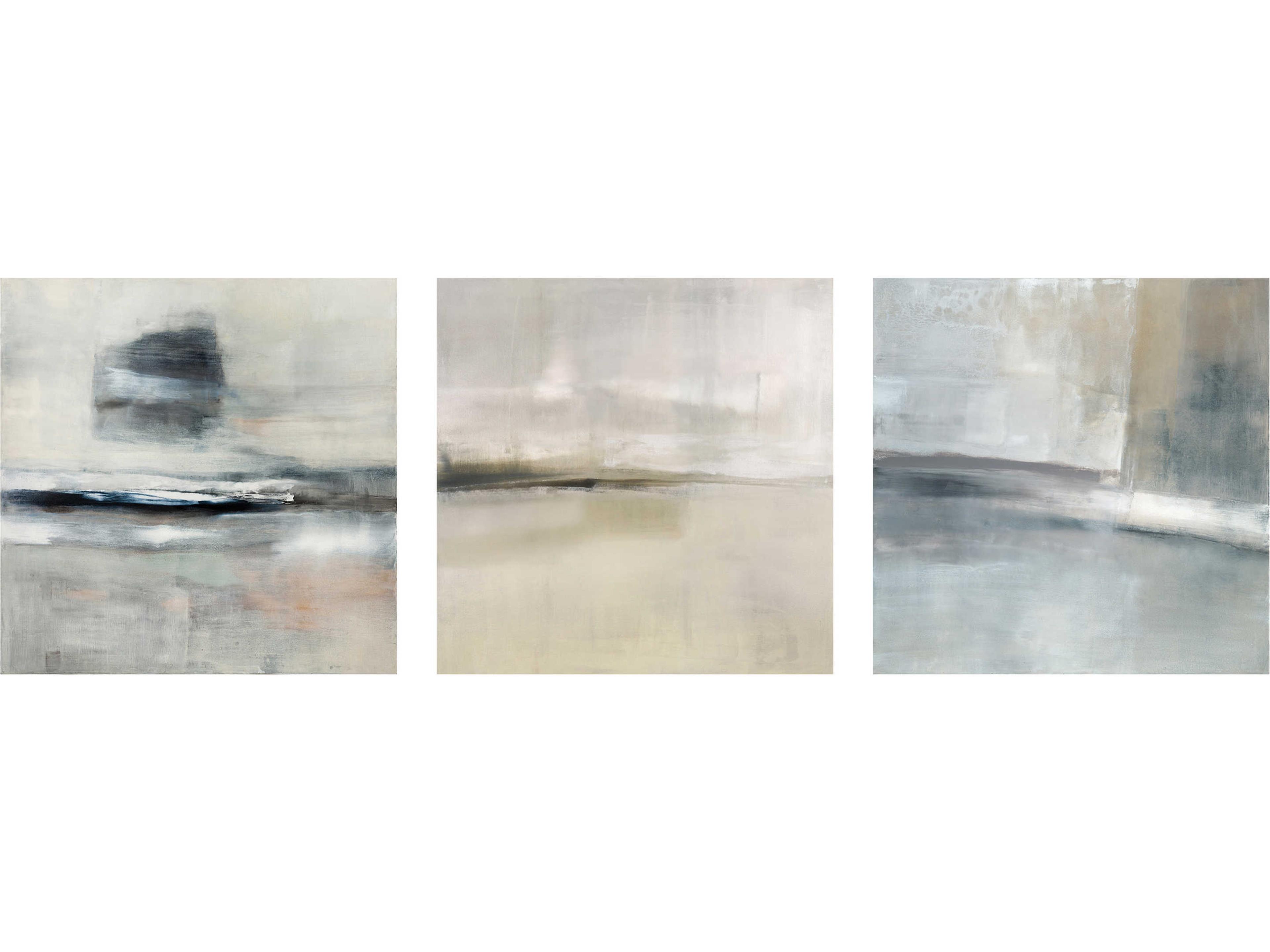 Carol Benson-Cobb Serenity Winter's End and Slated Triptych Art