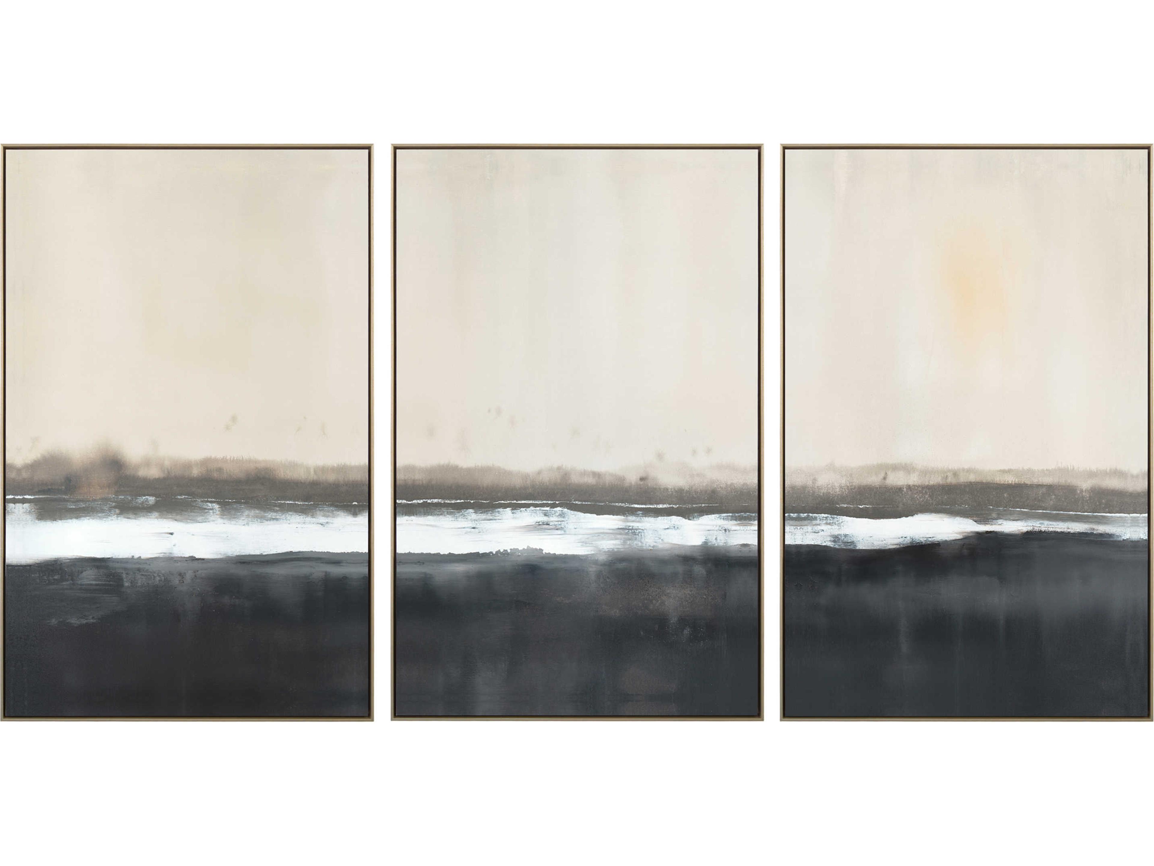 The Crossing Triptych by Carol Benson-Cobb Abstract Wall Art