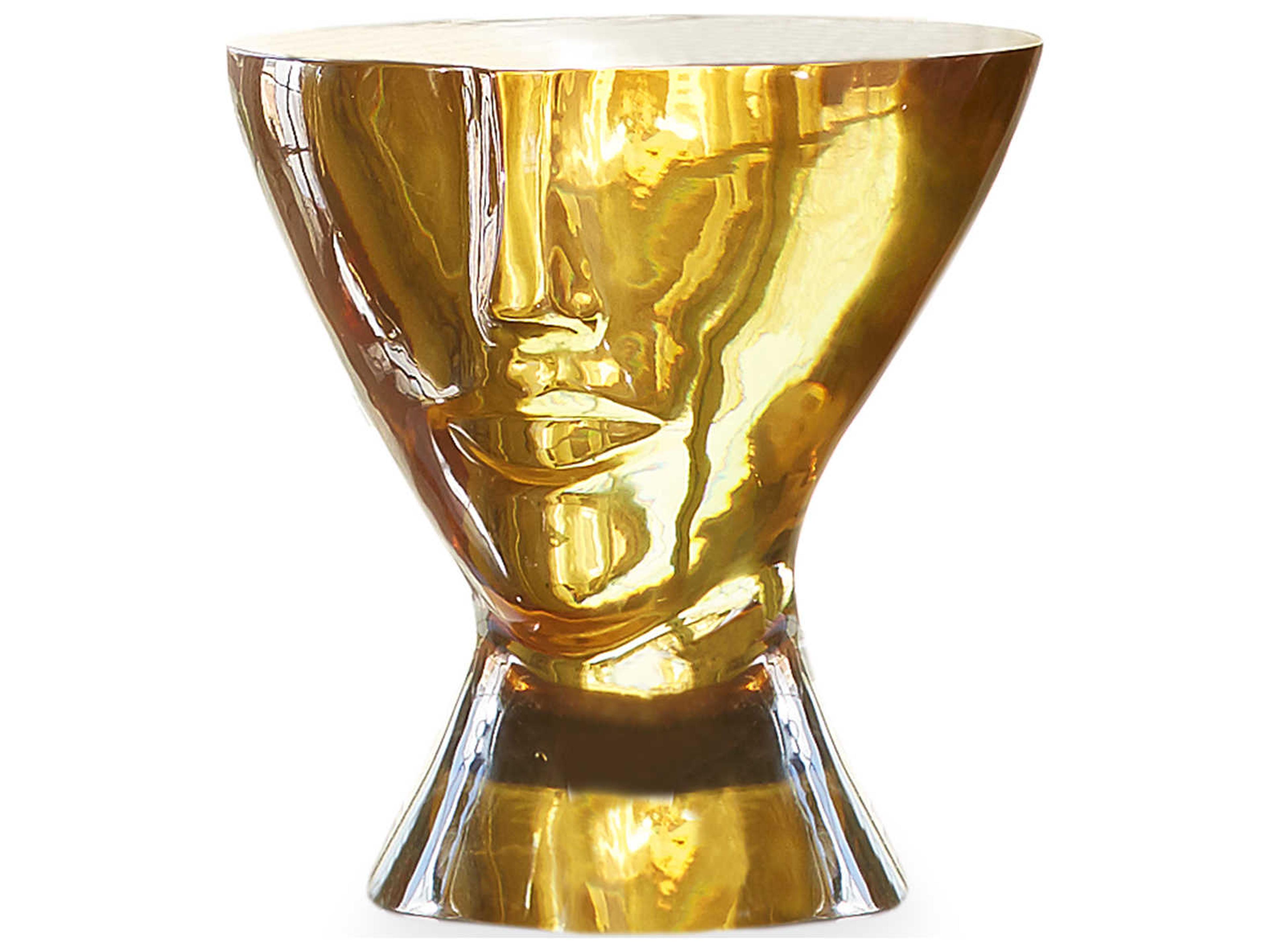 Acrylic Objets Giuliette End Table Orange