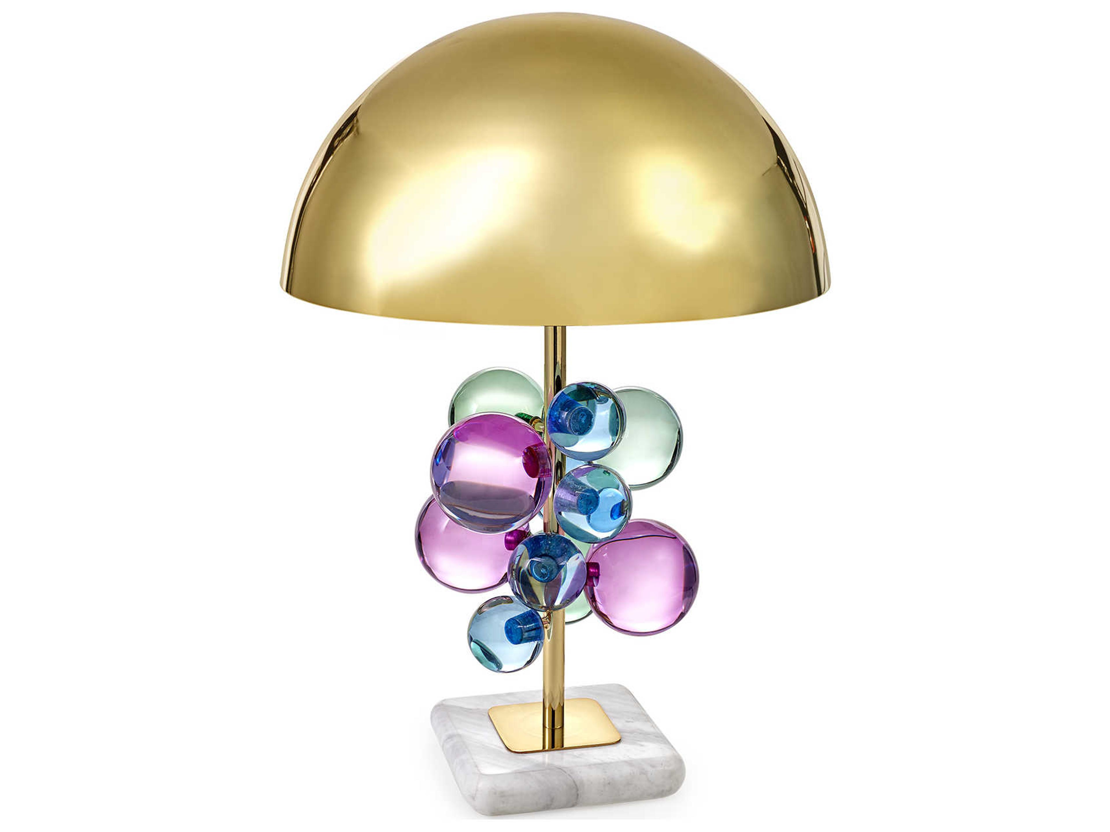 Globo Table Lamp Sculptural Marble Base