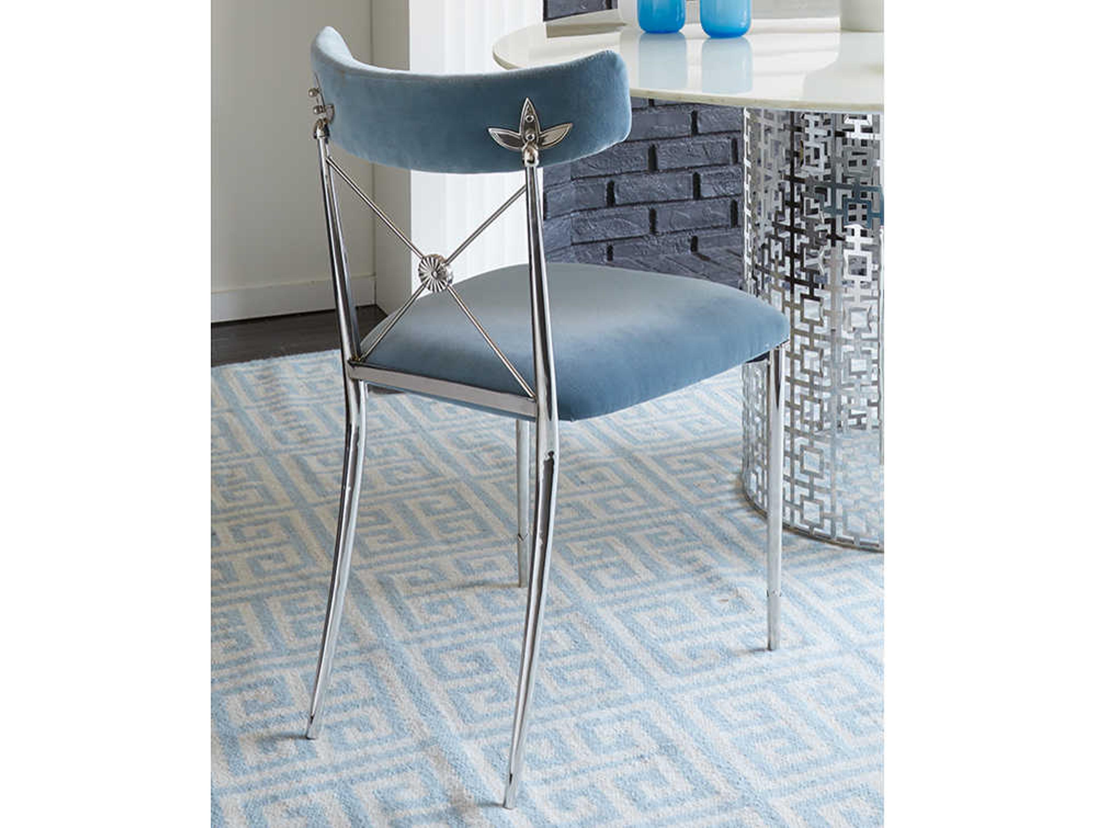Jonathan Adler Rider Blue Side Dining Chair