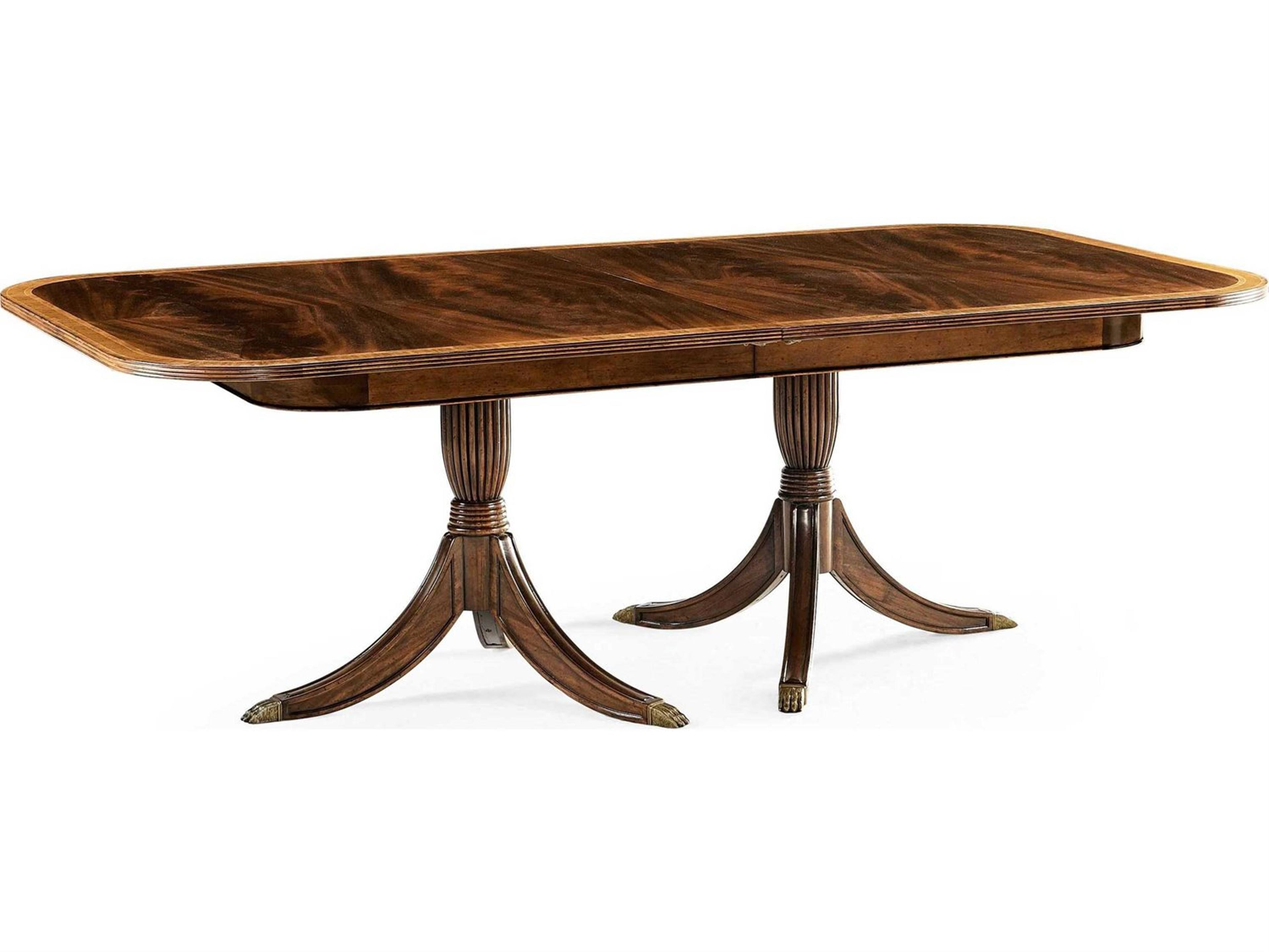 Jc Traditional Rectangular Wood Antique Mahogany Dining Table