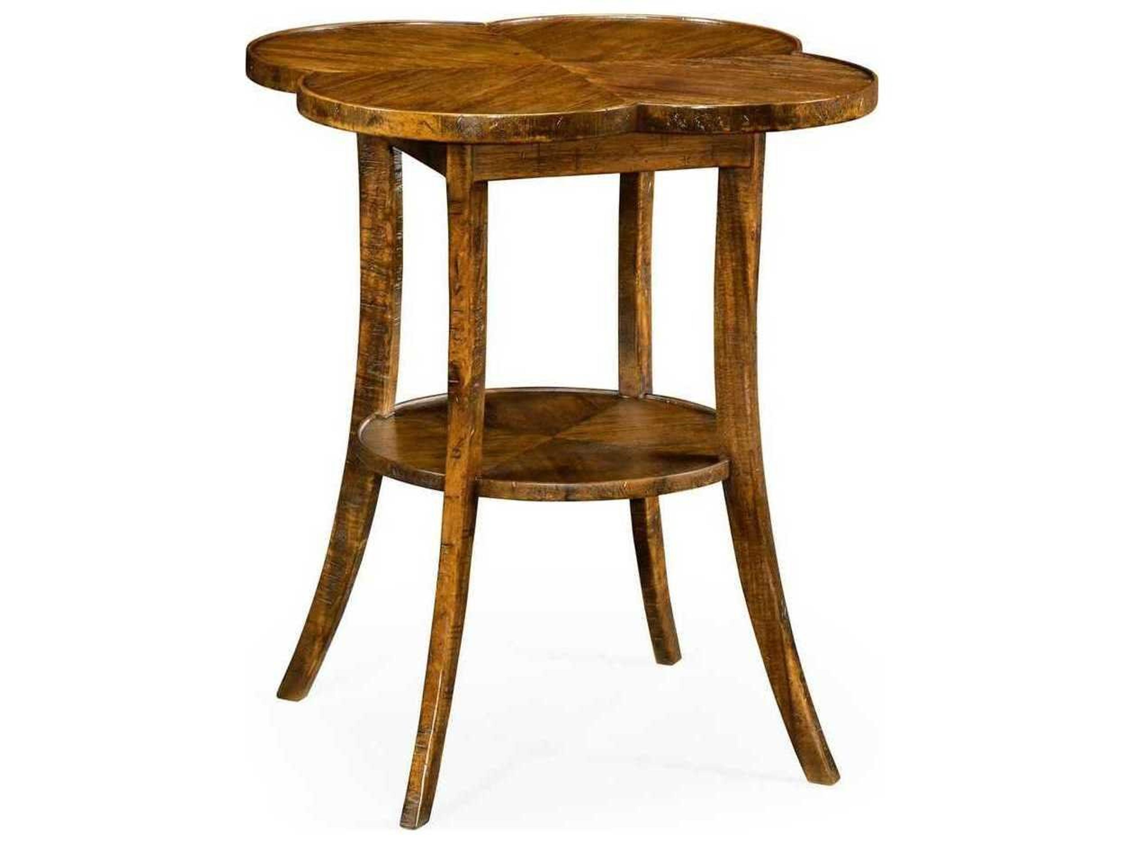 Casually Country Wood Farmhouse Walnut End Table