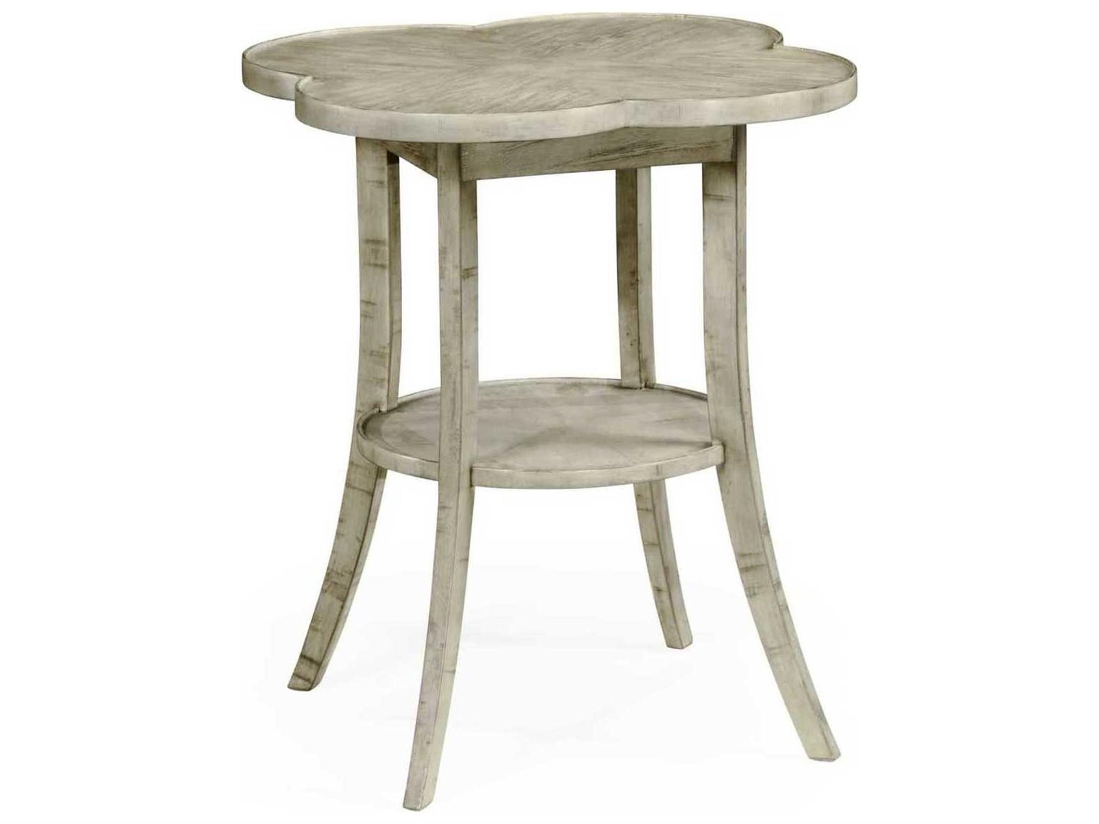 Casually Country Wood Rustic Grey Acacia End Table