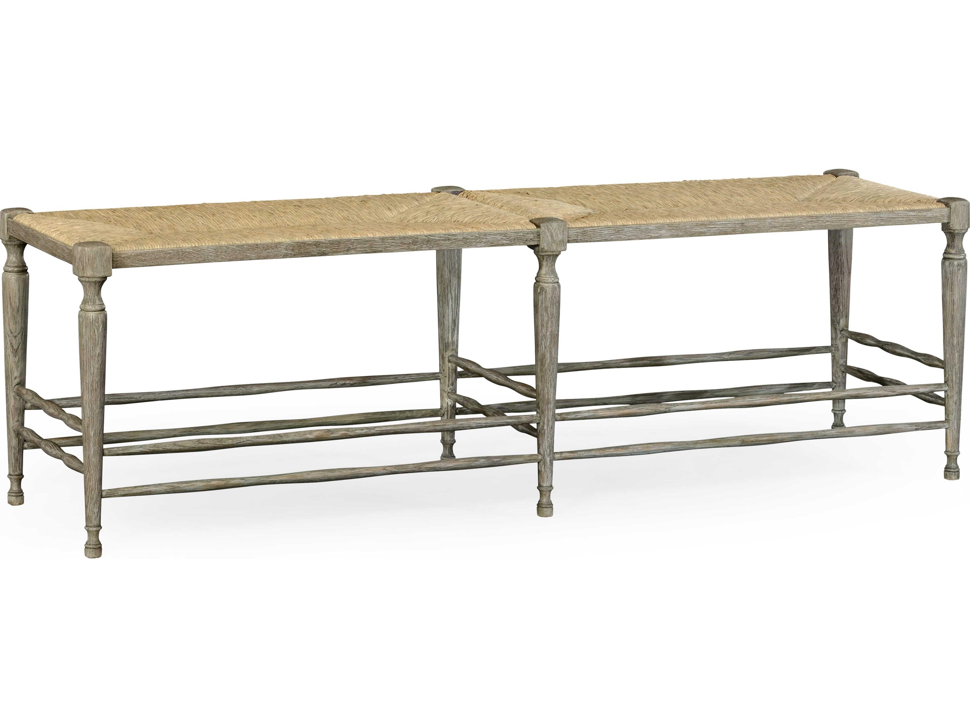 William Yeoward Greyed Oak Accent Bench
