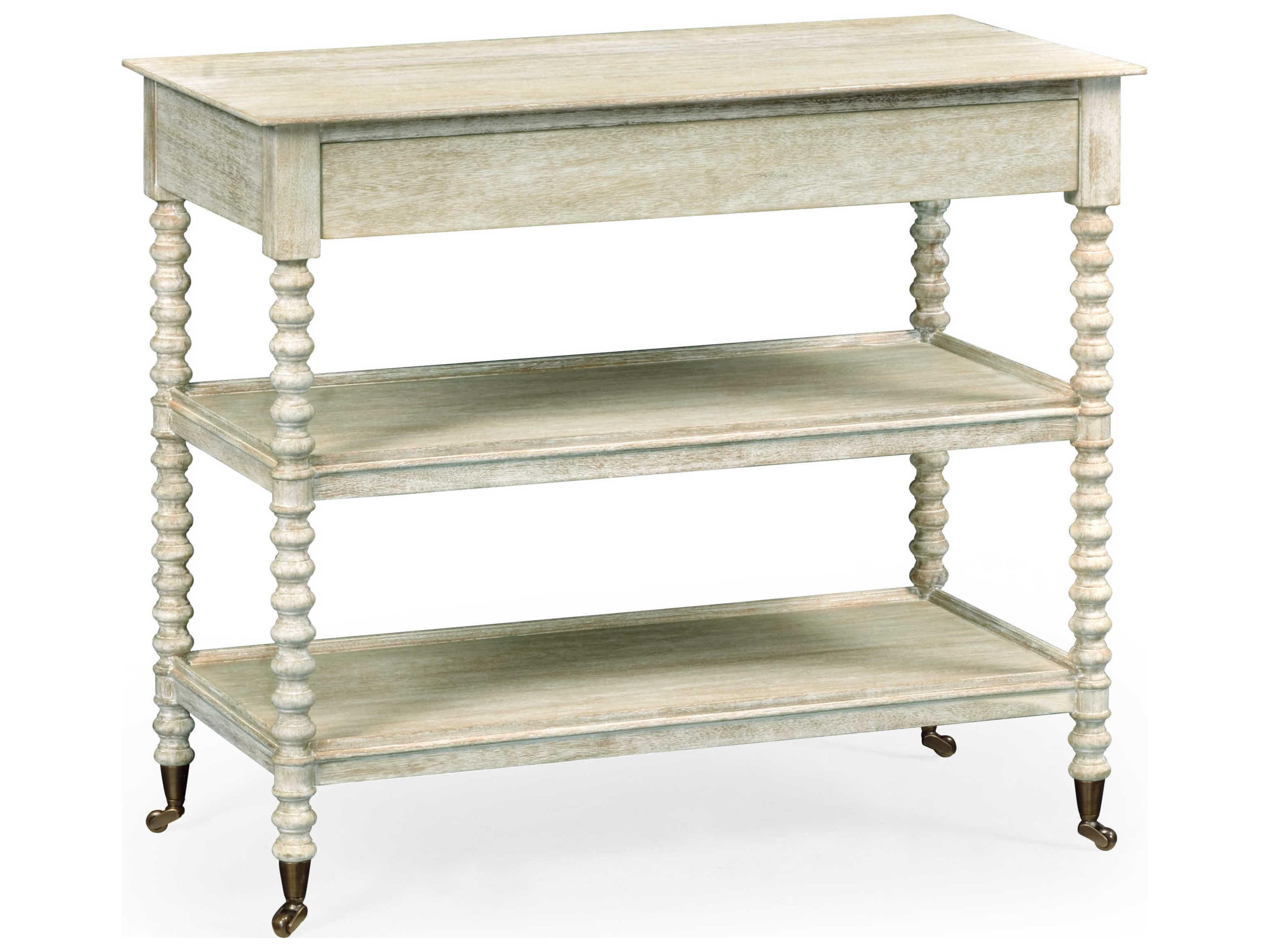 William Yeoward Rectangular Wood Washed Acacia End Table