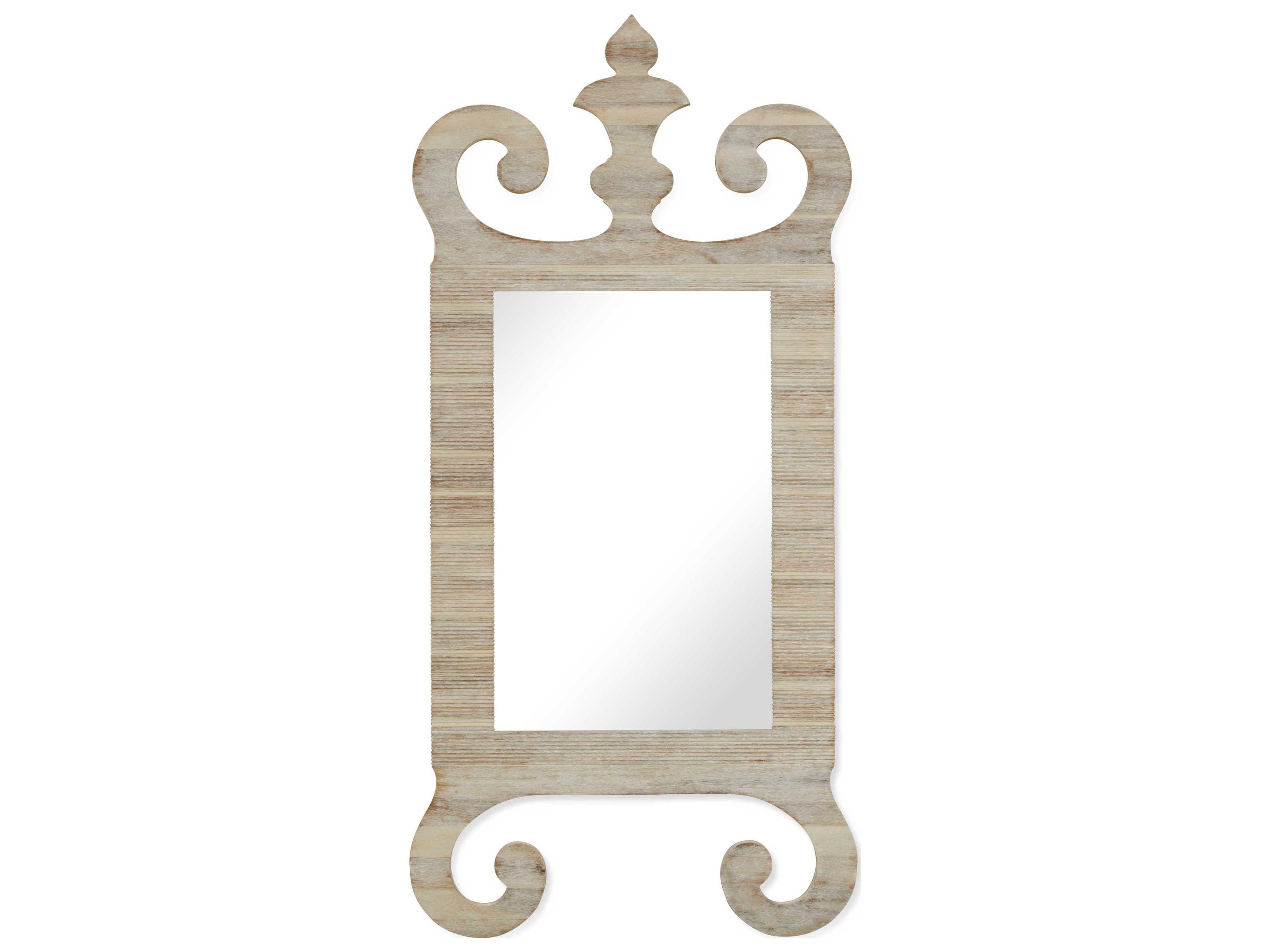 William Yeoward Washed Acacia Wall Mirror Rectangular