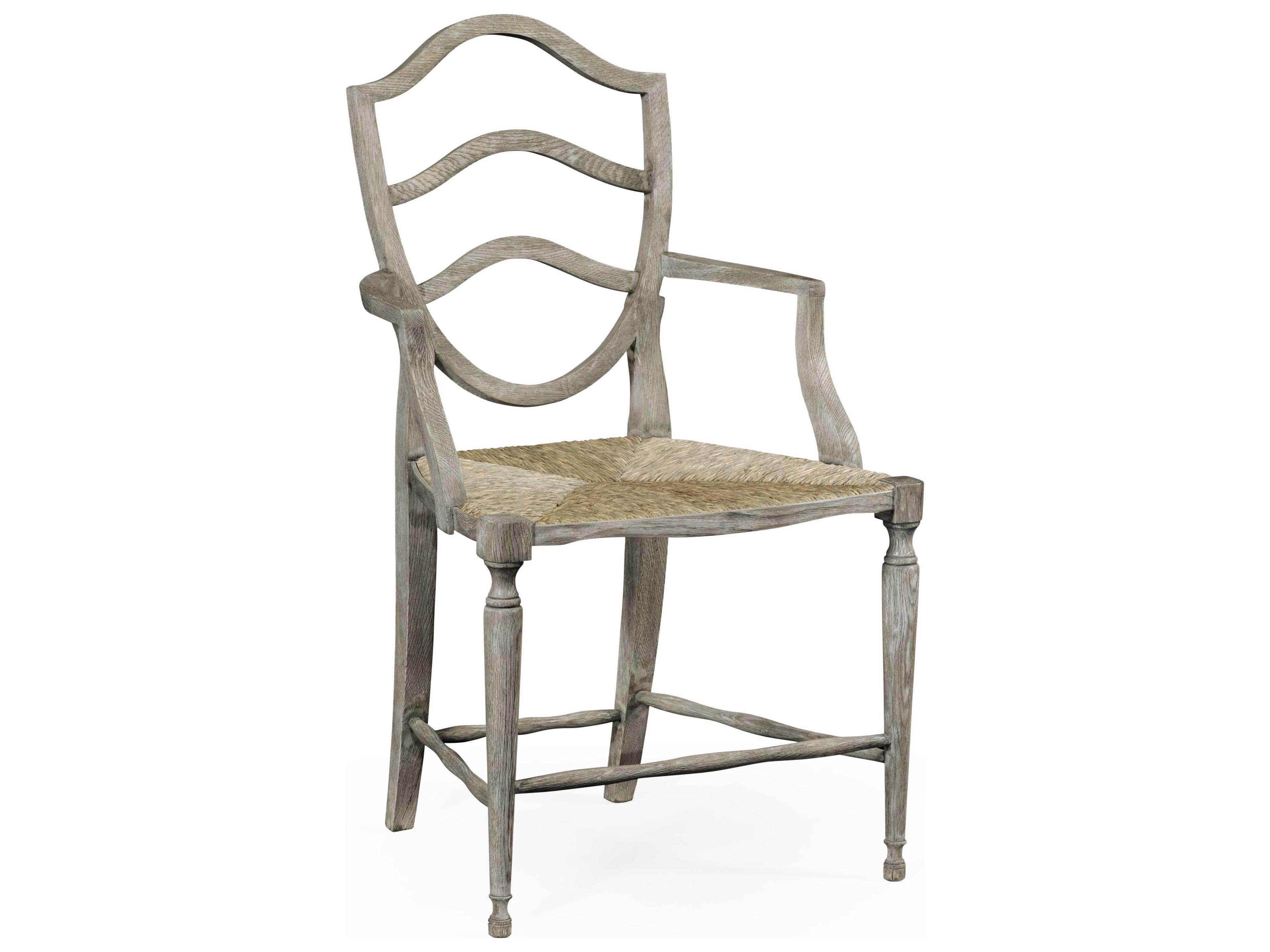 Jonathan Charles William Yeoward Oak Wood Gray Arm Dining Chair