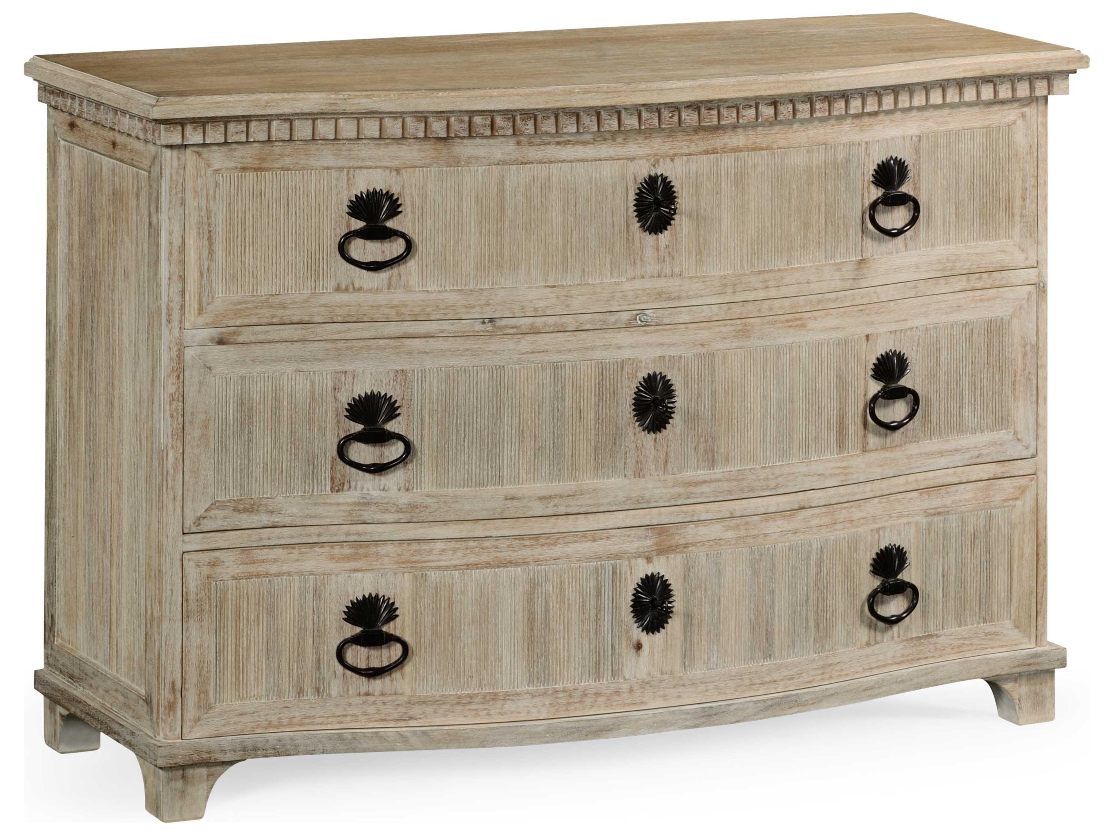 William Yeoward 3-Drawers Brown Acacia Wood Dresser