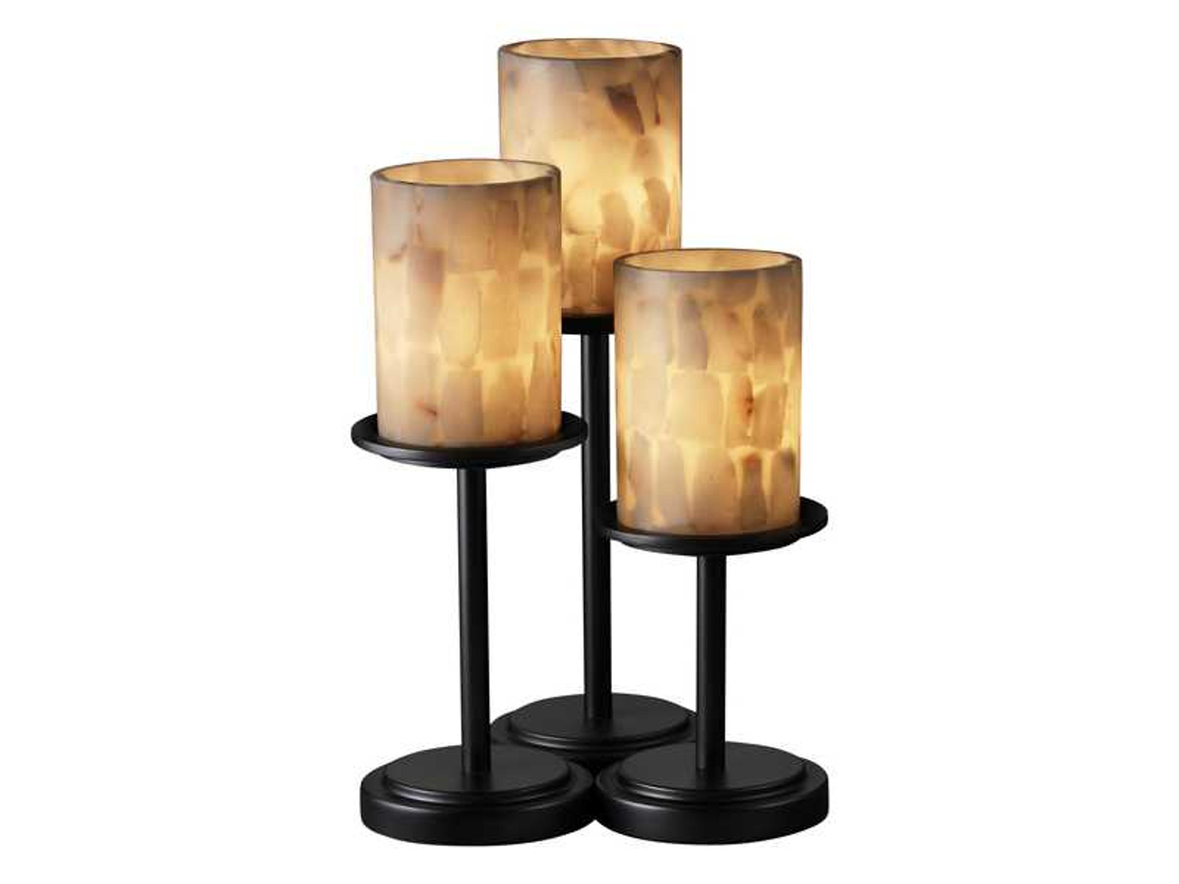 Alabaster Rocks Dakota Resin Black Table Lamp