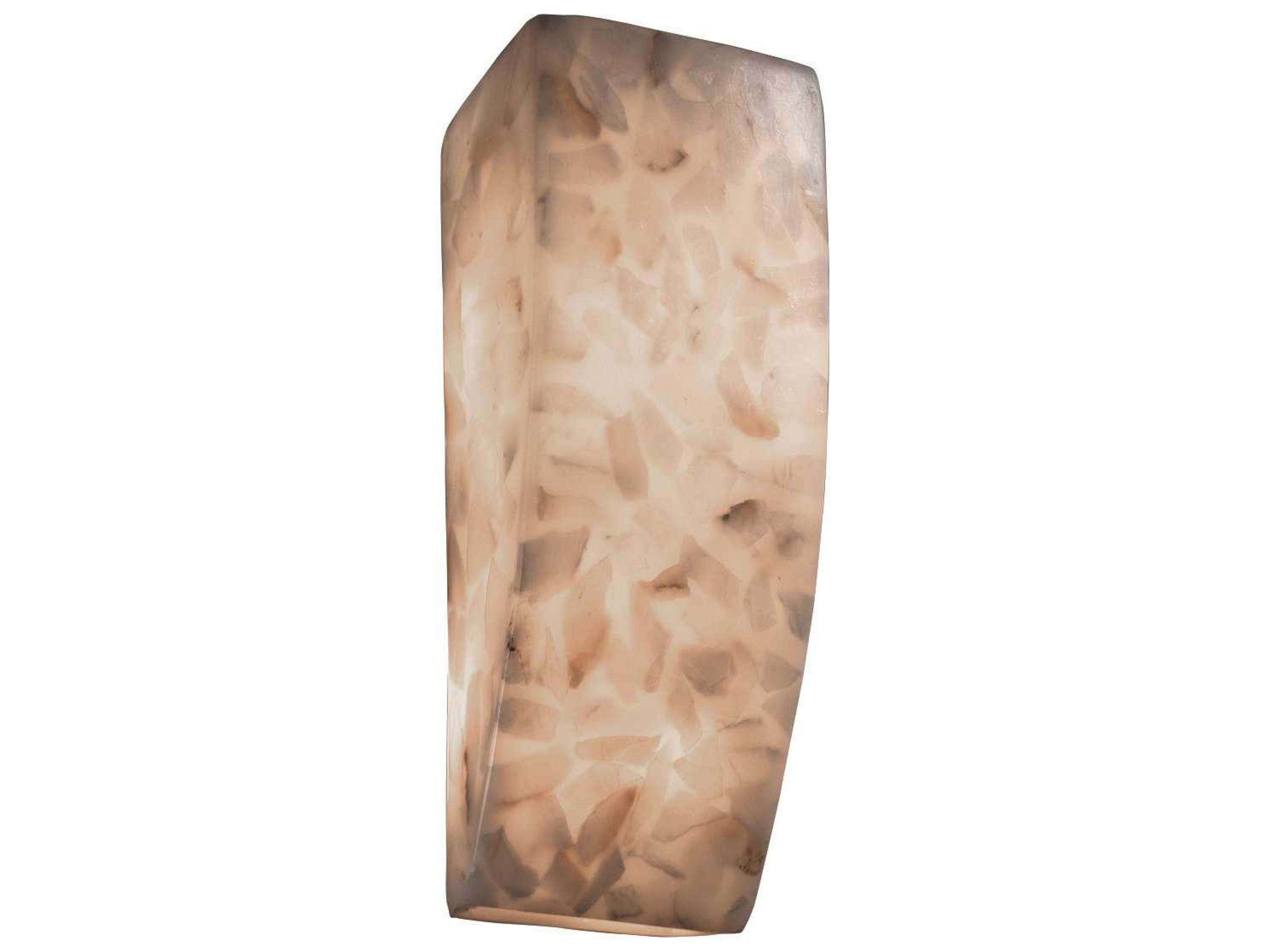 Alabaster Rocks Brown Wall Sconce