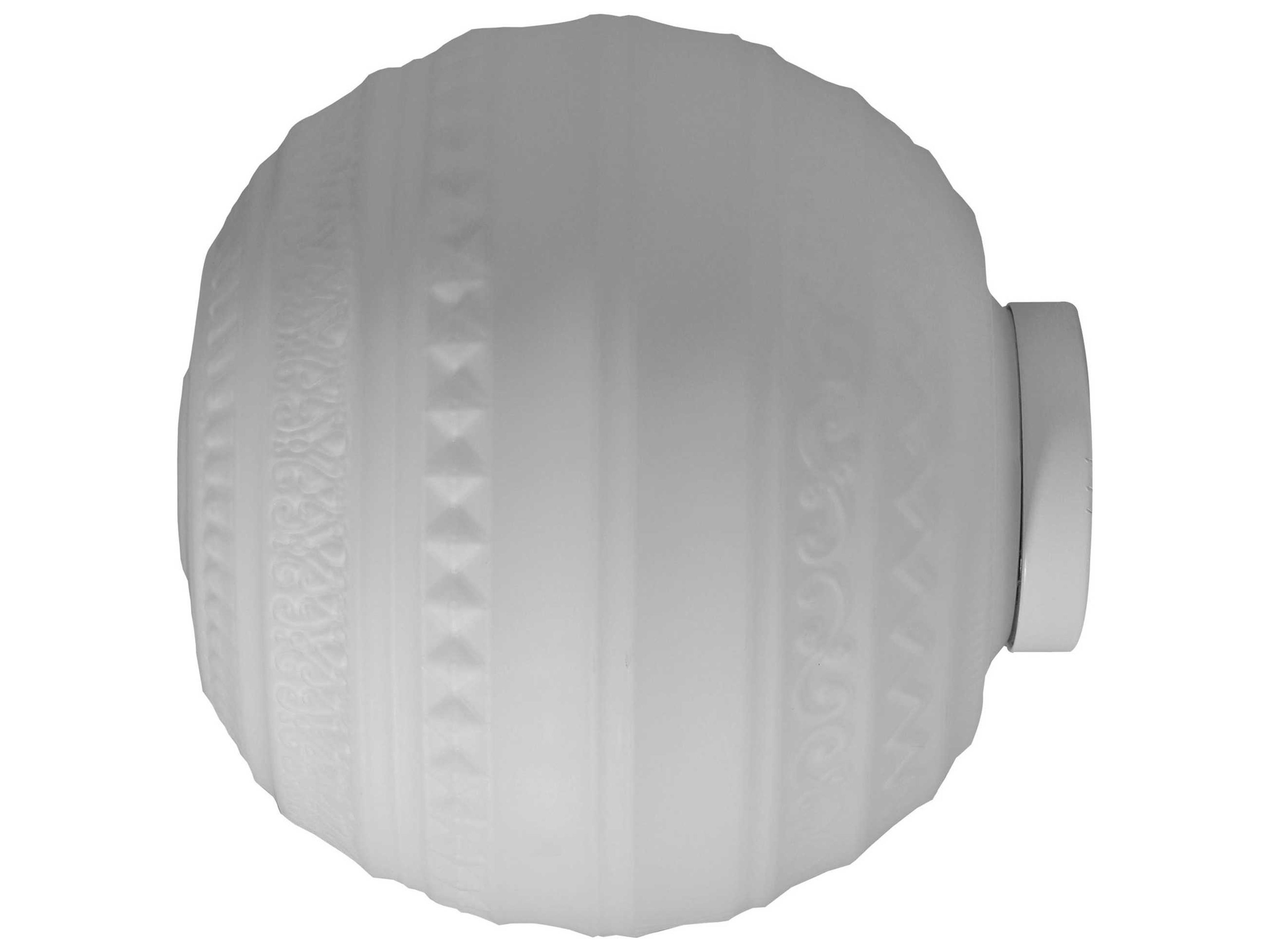 Braille 1-Light White Glass LED Wall Sconce