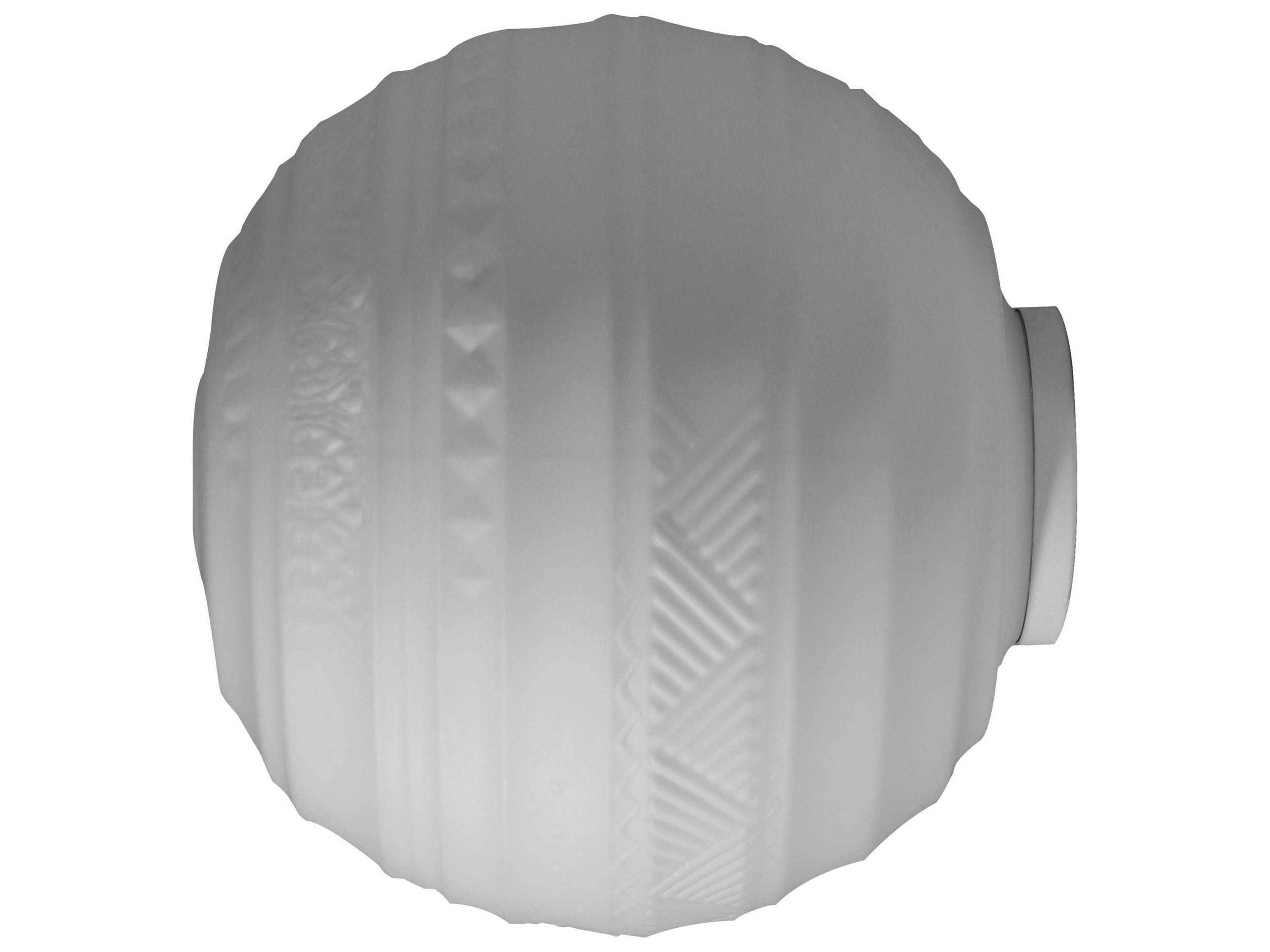 Braille 1-Light White Glass LED Wall Sconce