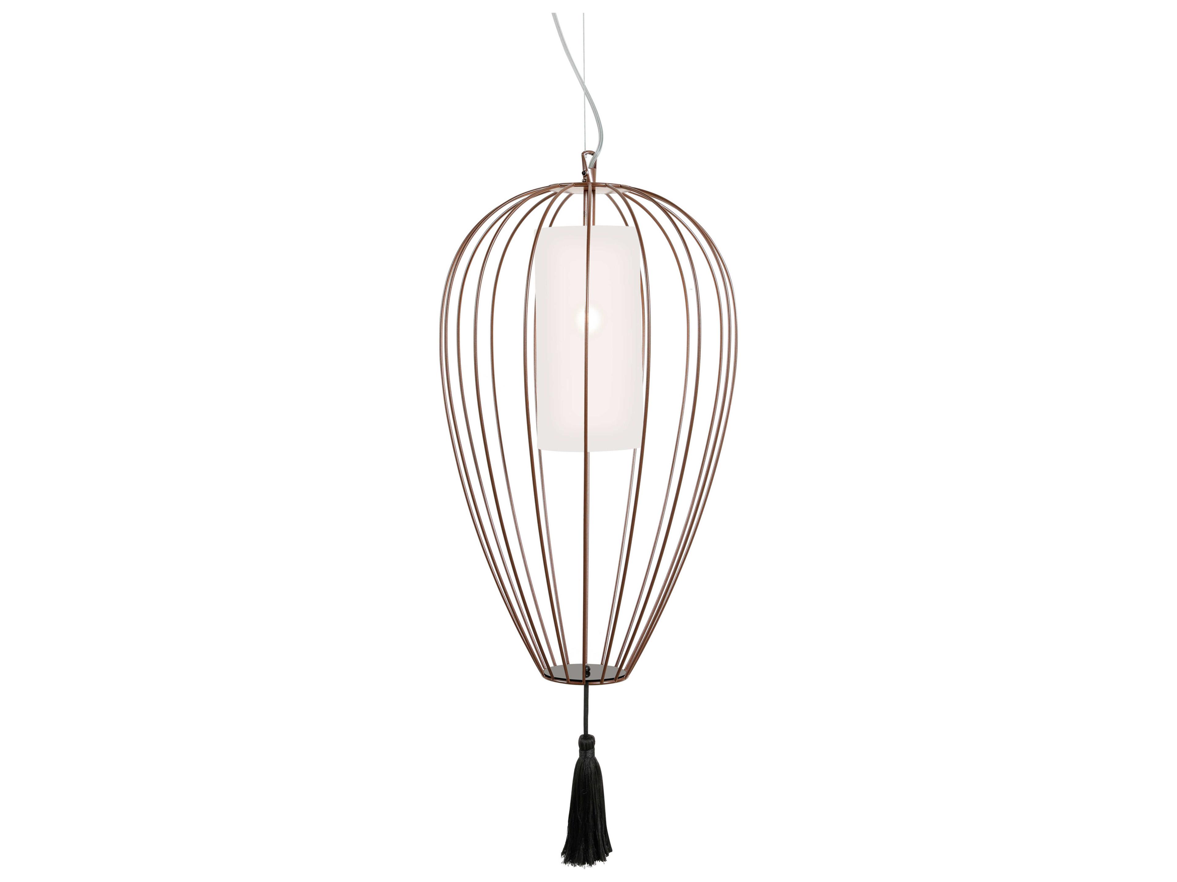 Cell Pendant Light in Glossy Bronze
