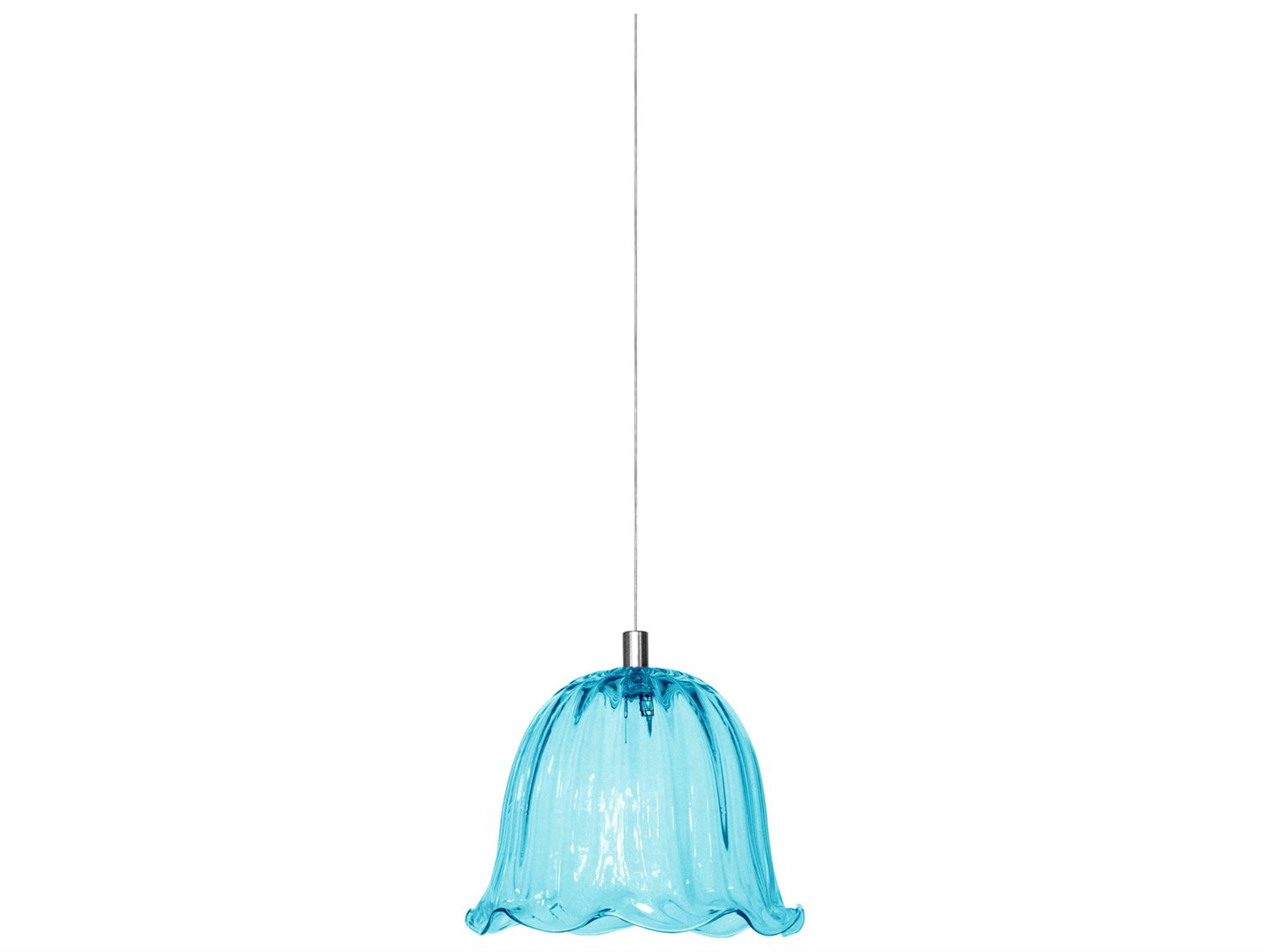 Ceraunavolta Pendant Light Tiffany Blue Glass Geometric Mini