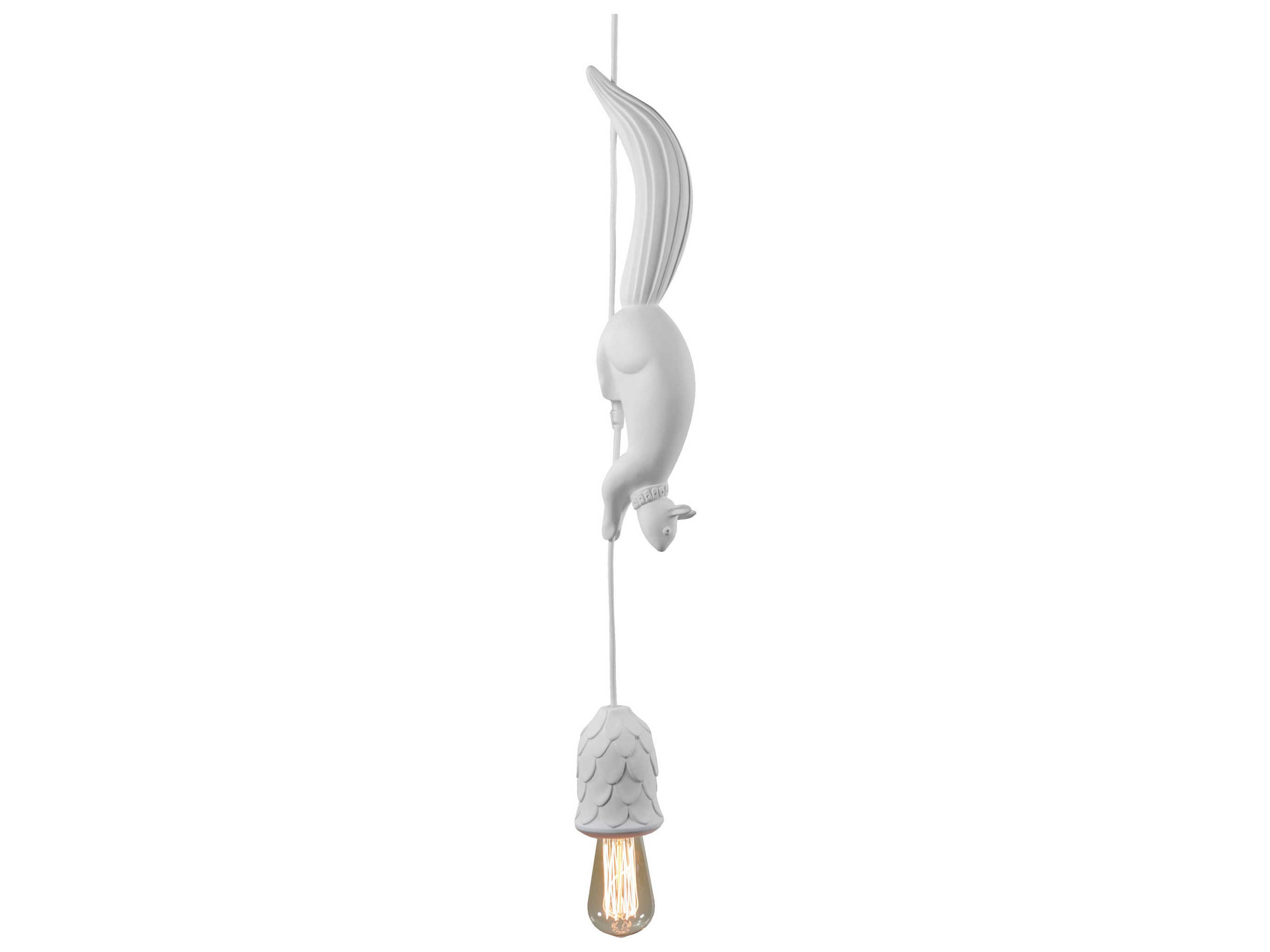 Sherwood E Robin Pendant Light Matte White Ceramic