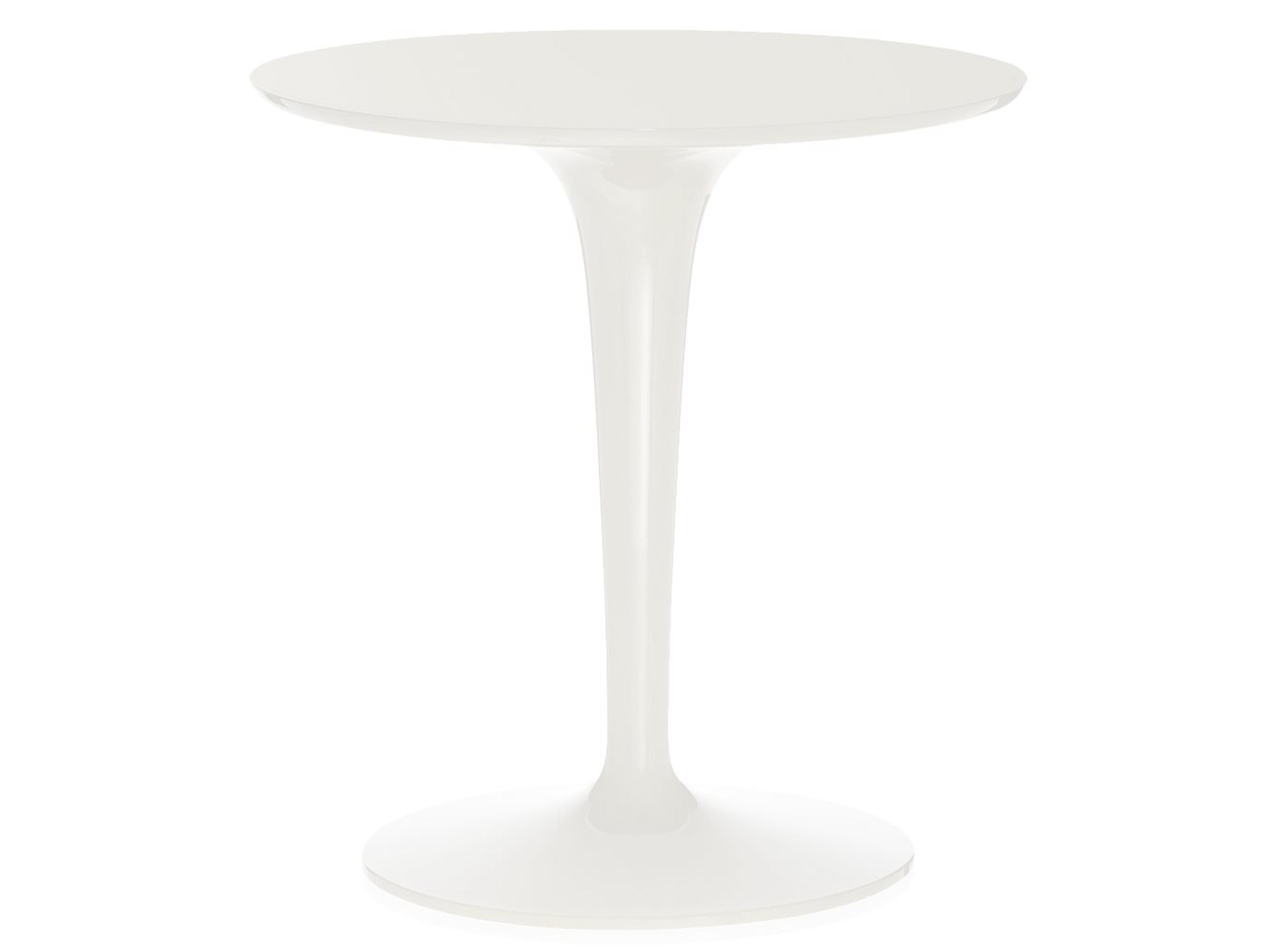 Tip Top Mono Side Table in Glossy White