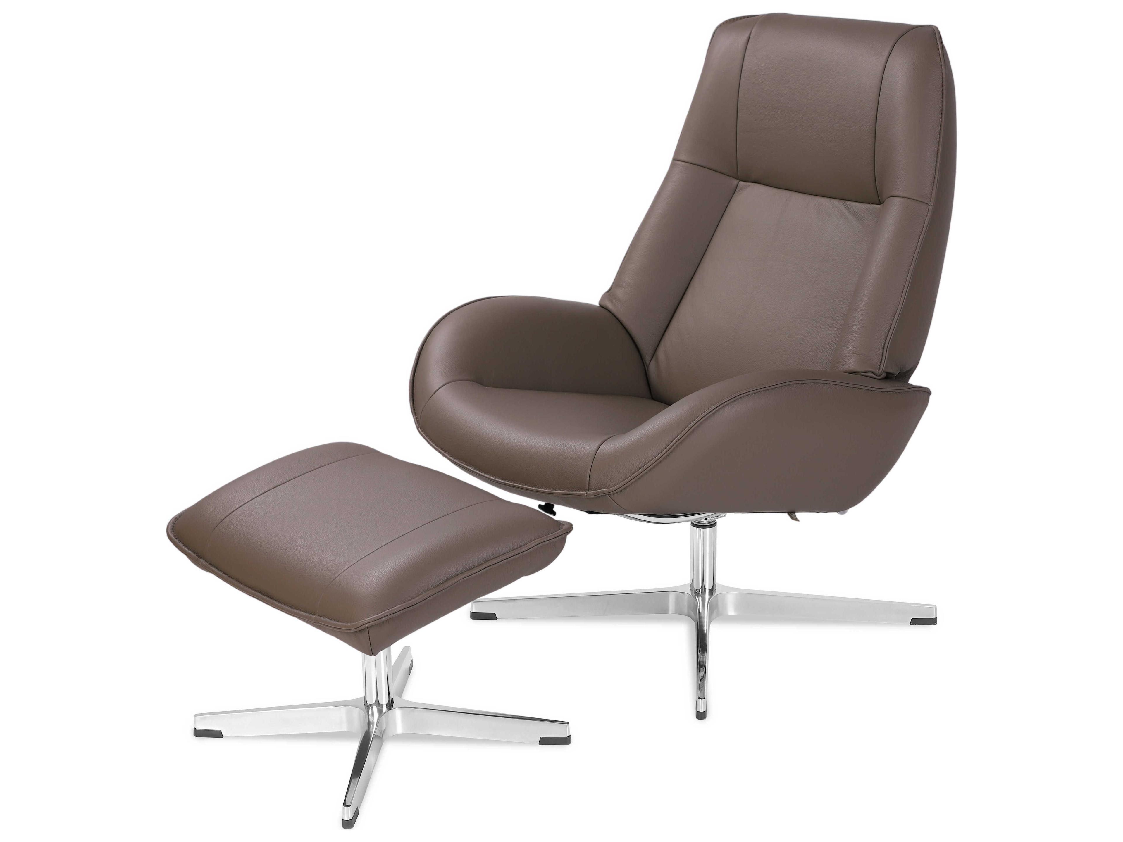 Roma Balder Stone Leather Recliner