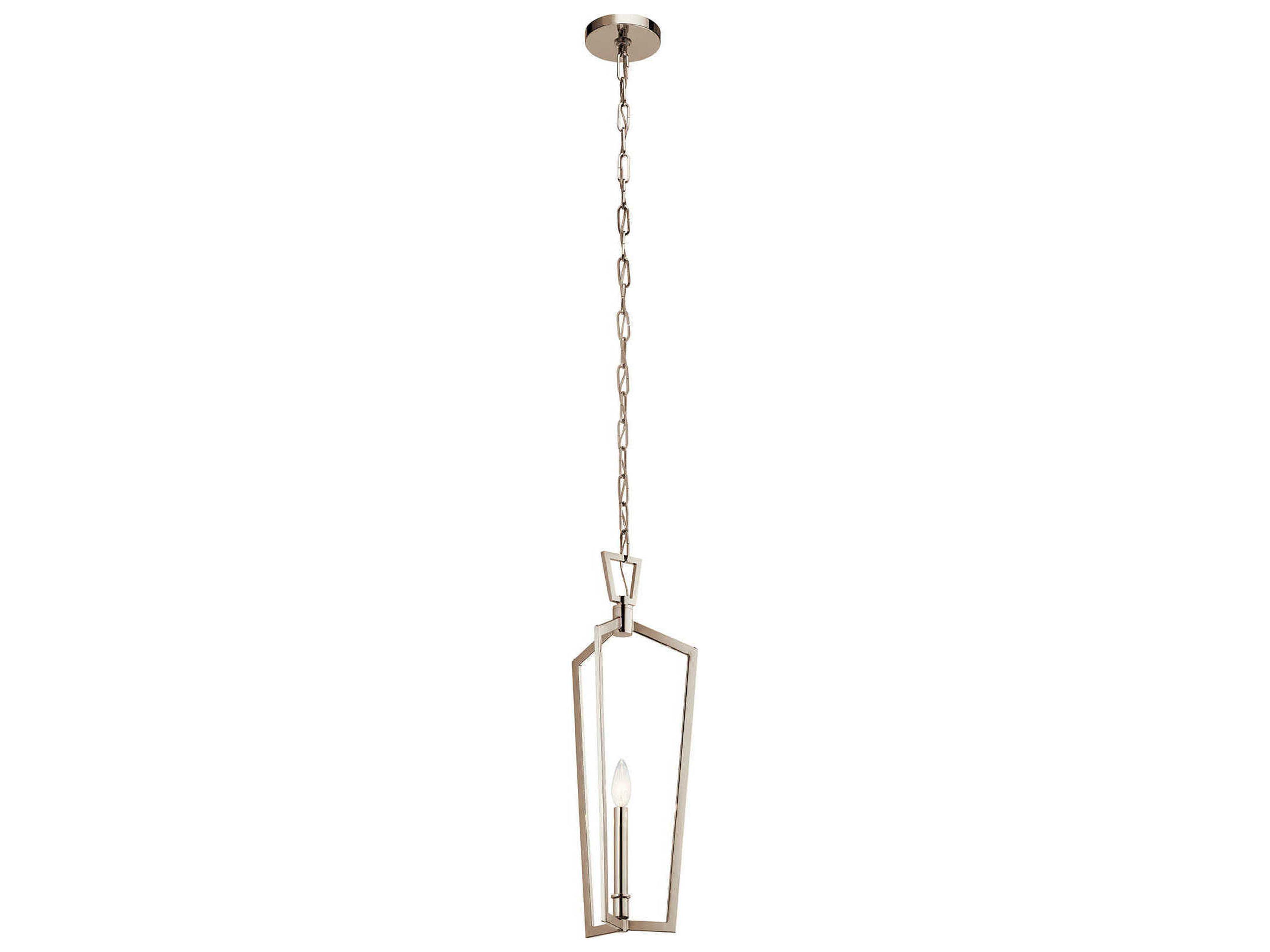 Abbotswell 1-Light Polished Nickel Geometric Mini Pendant