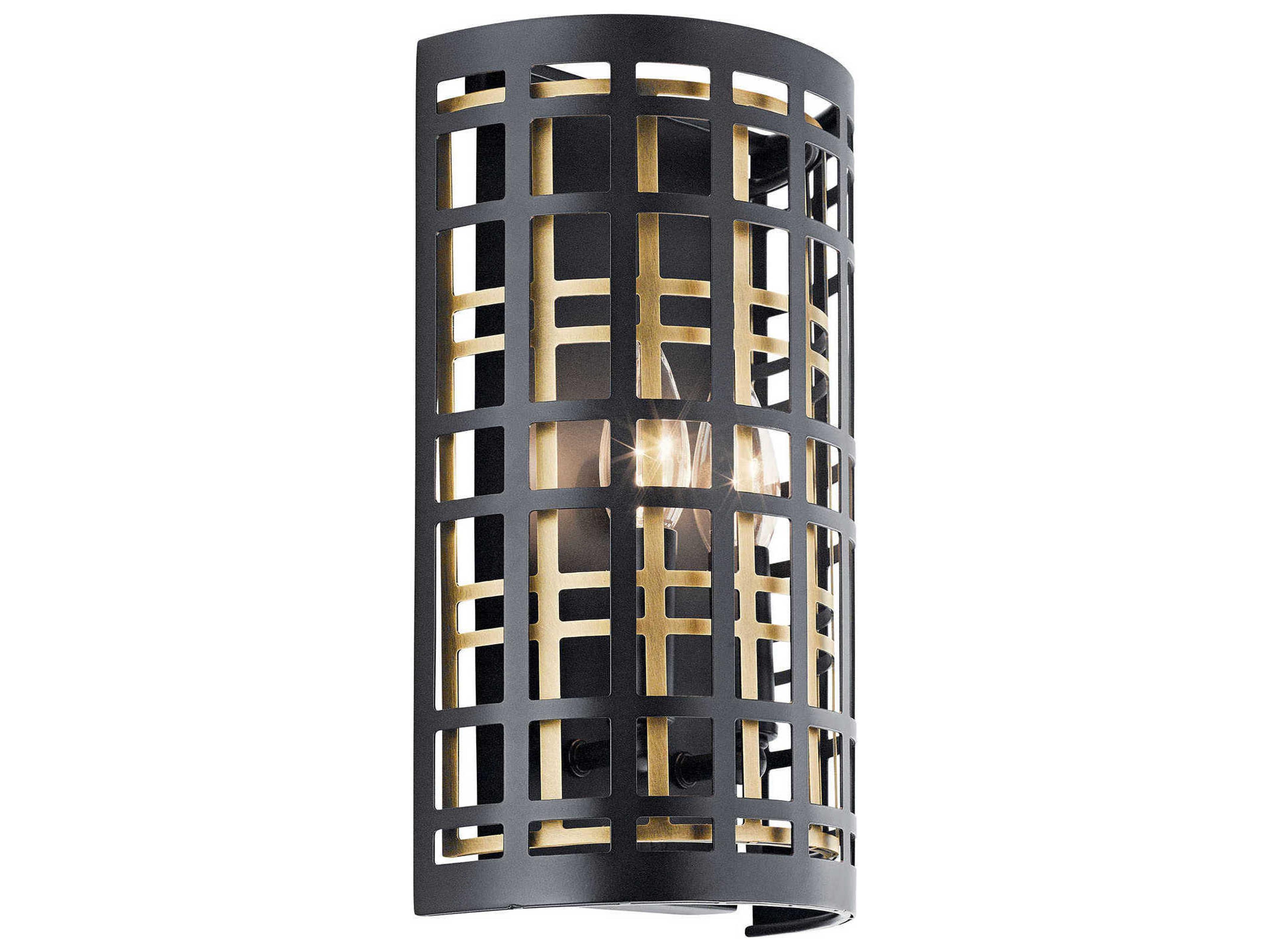 Aldergate 2-Light Black Wall Sconce