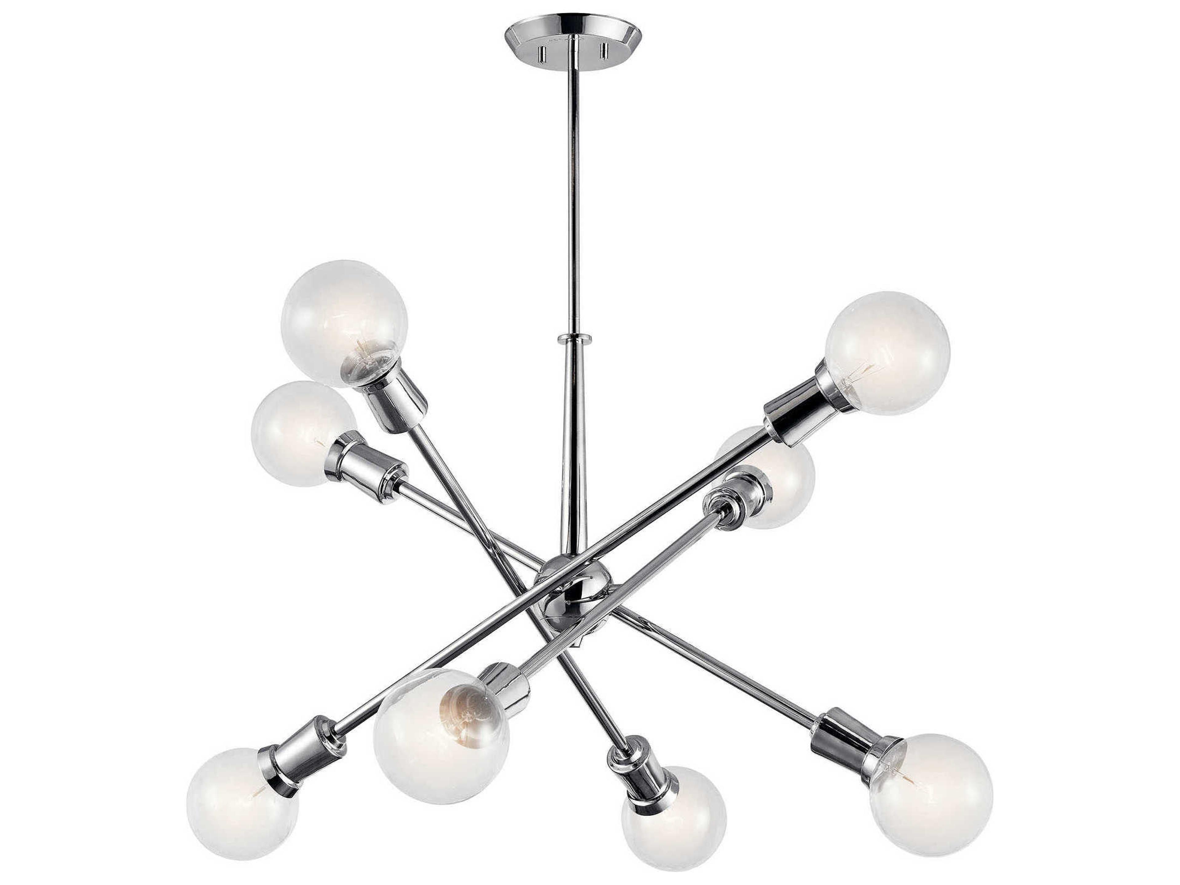Armstrong 8-Light Chrome Globe Linear Pendant