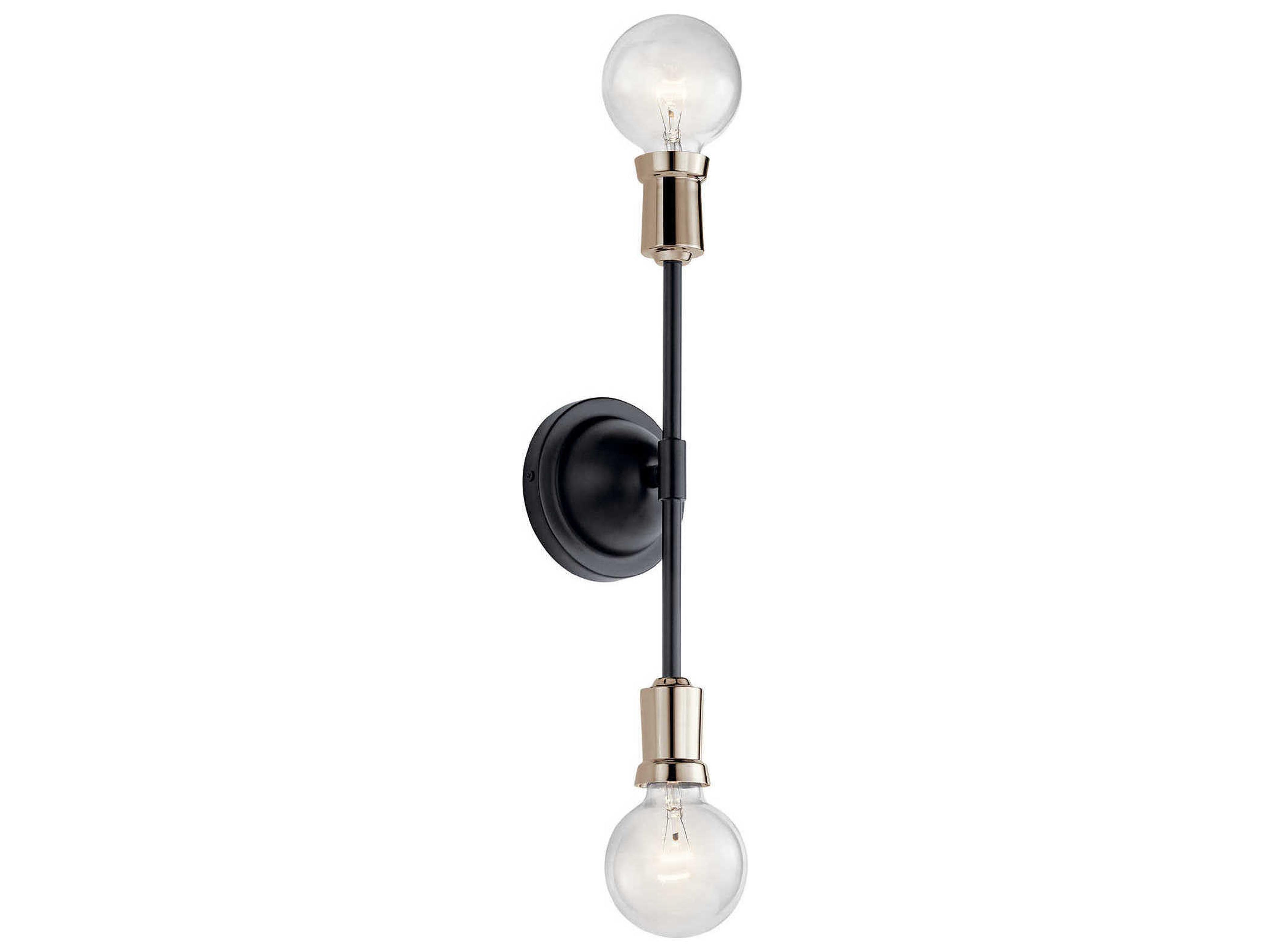 Armstrong 2-Light Black Wall Sconce