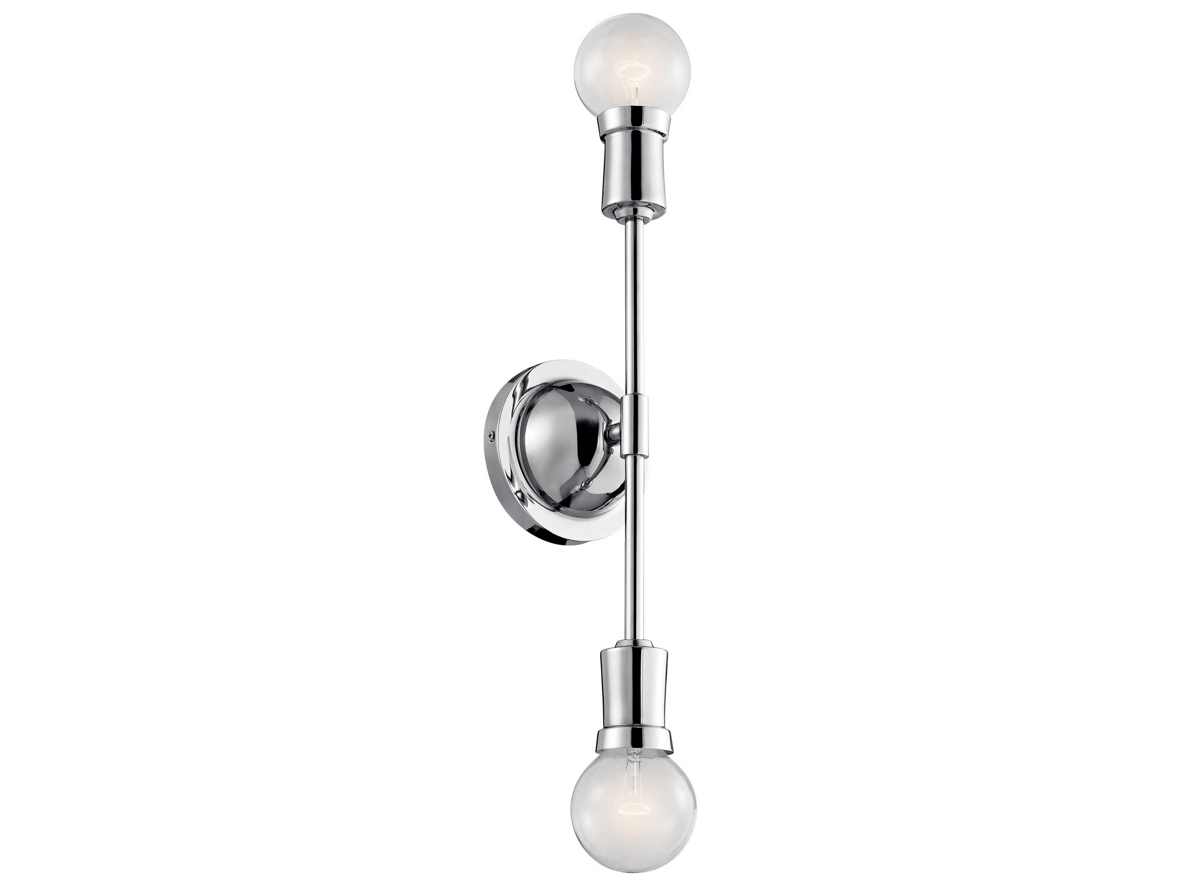 Armstrong 2-Light Chrome Wall Sconce