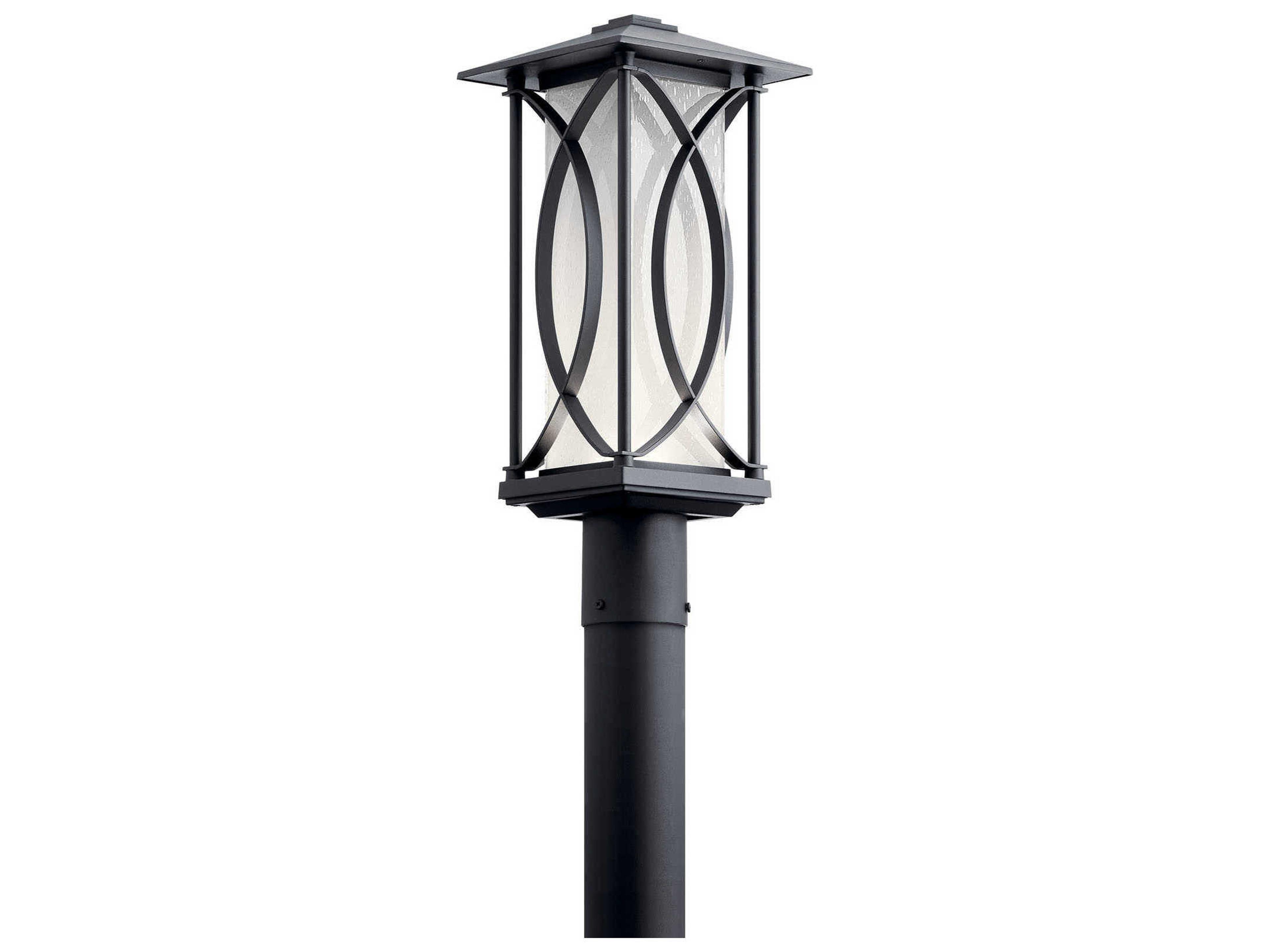 Ashbern 1 - Light Glass LED Outdoor Post Light