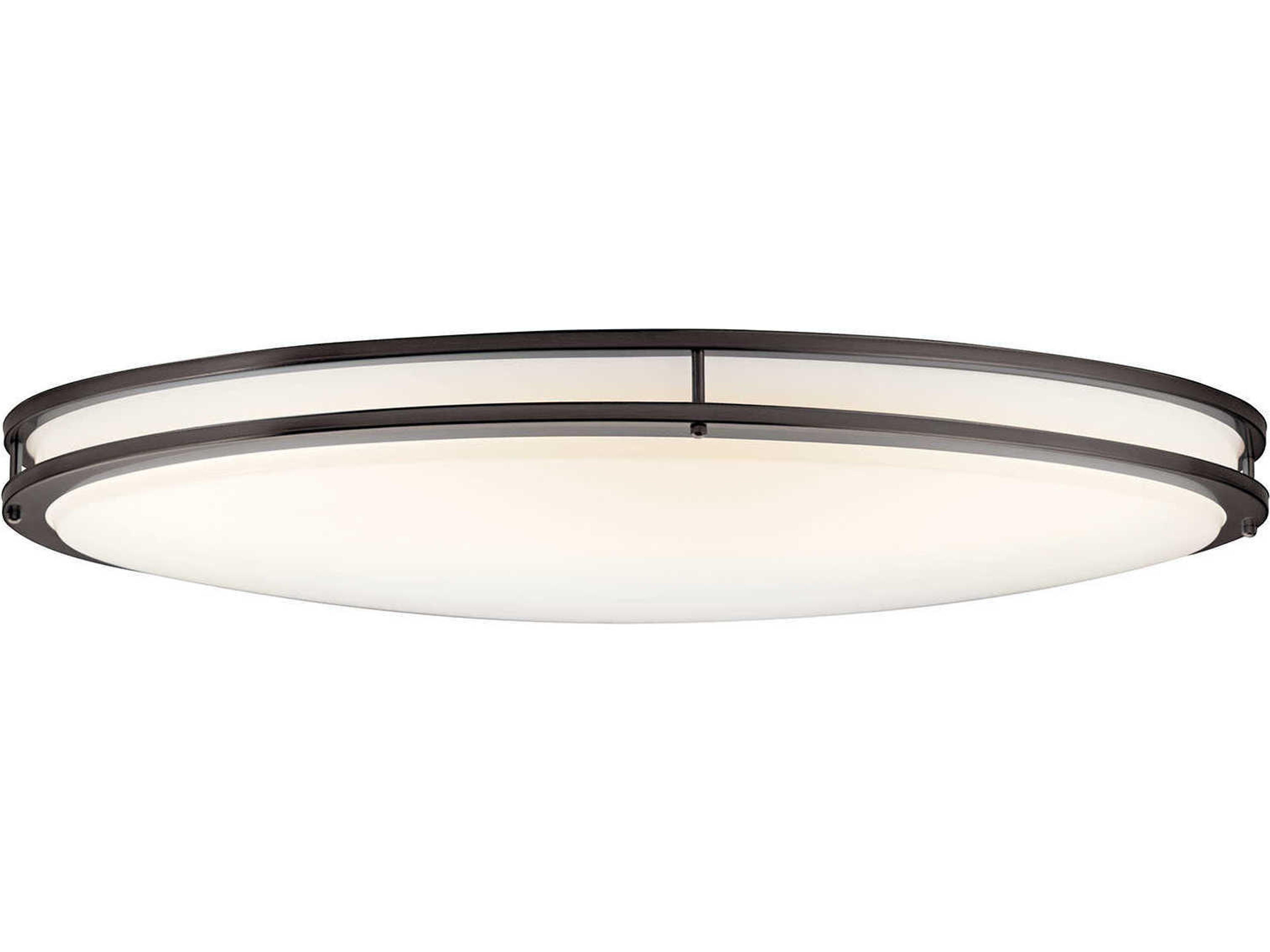 Avon 1-Light Olde Bronze LED Round Flush Mount