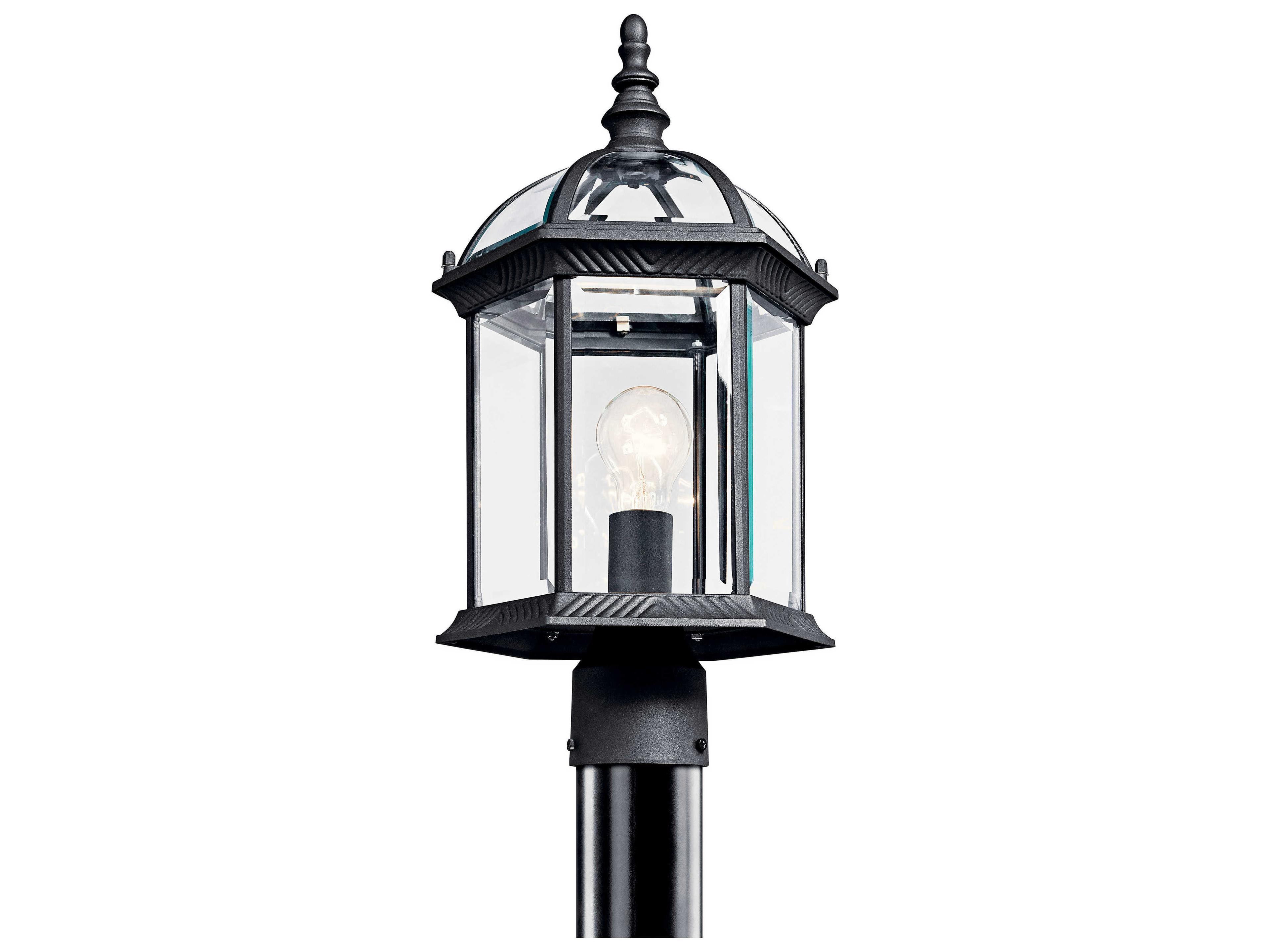 Barrie 1 - Light Glass Outdoor Post Light