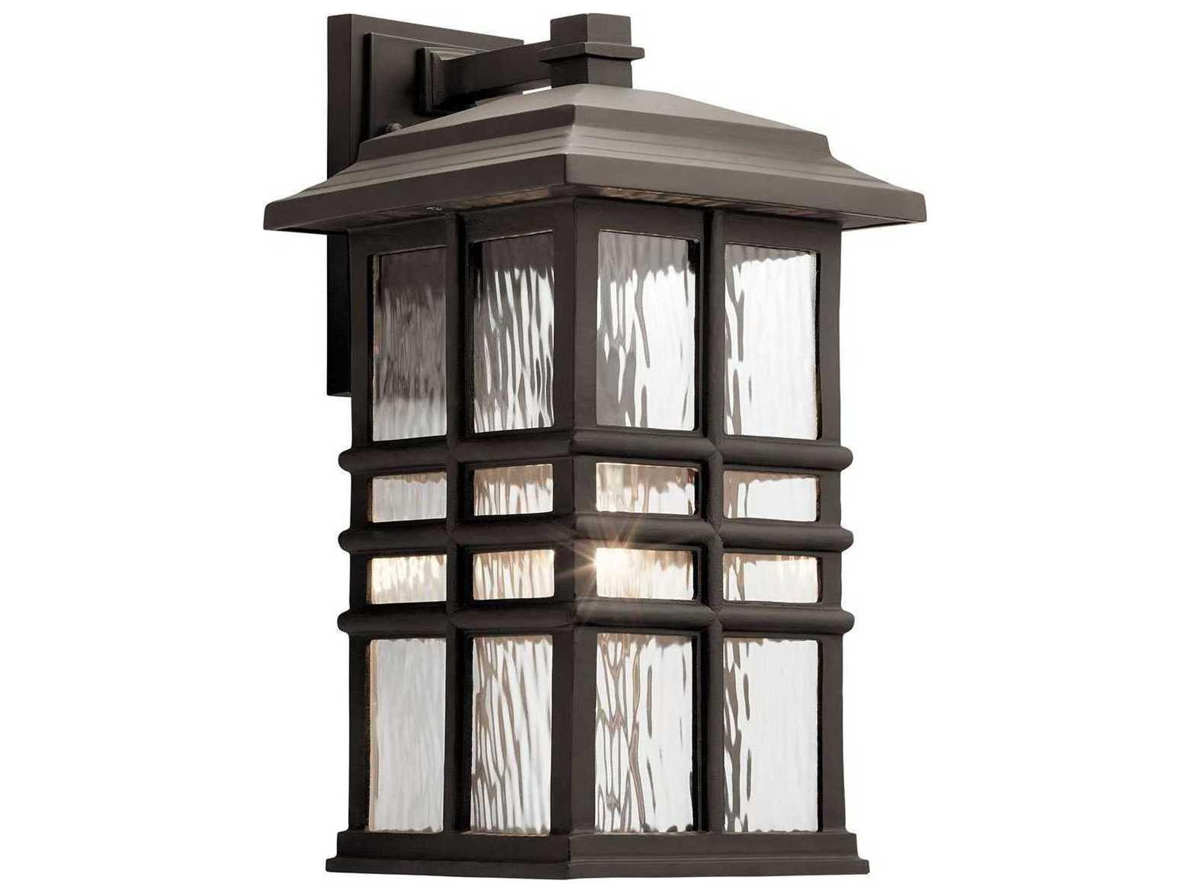 Beacon Square 1 - Light Glass Outdoor Wall Light