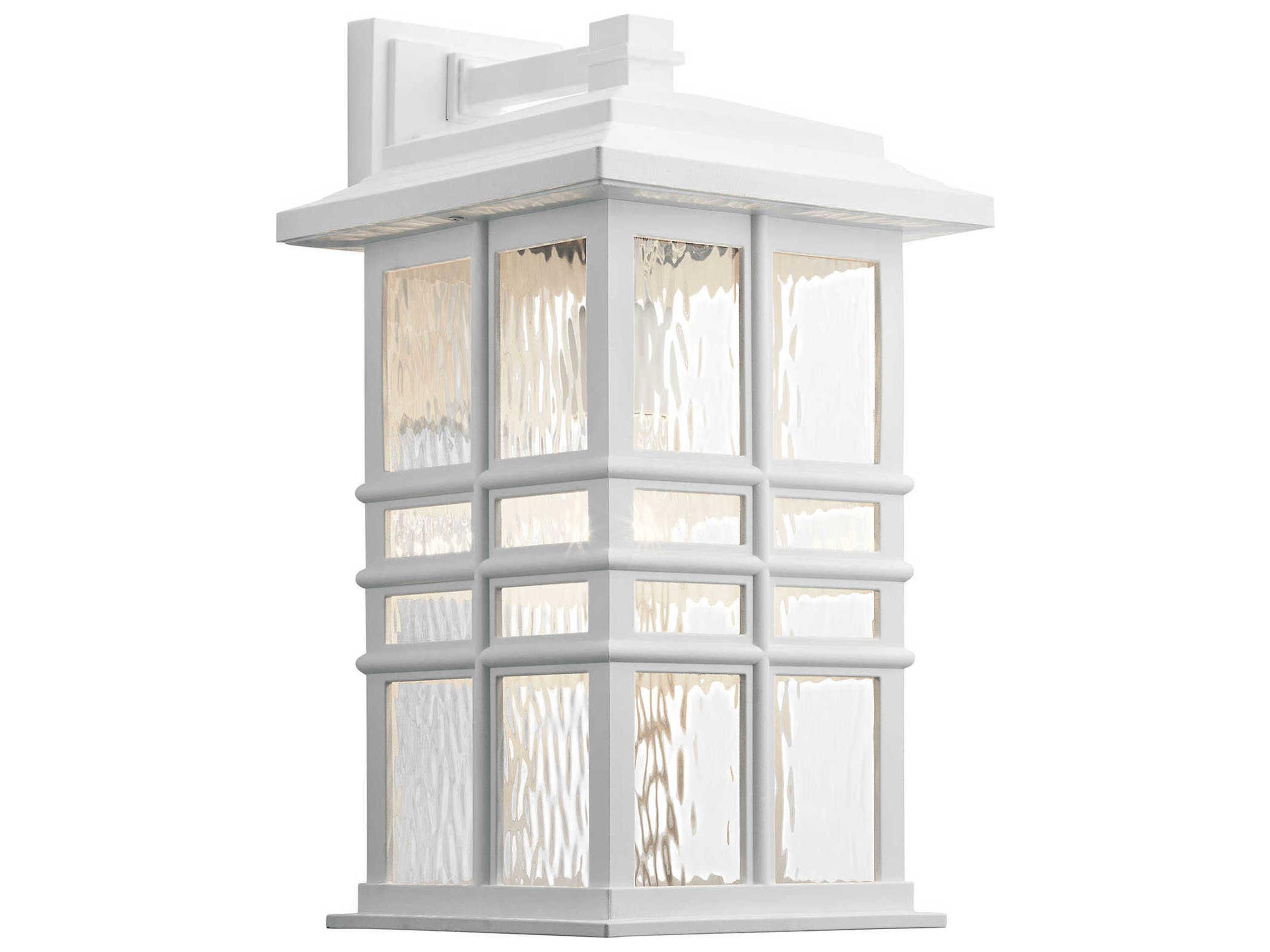Beacon Square 1 - Light Glass Outdoor Wall Light