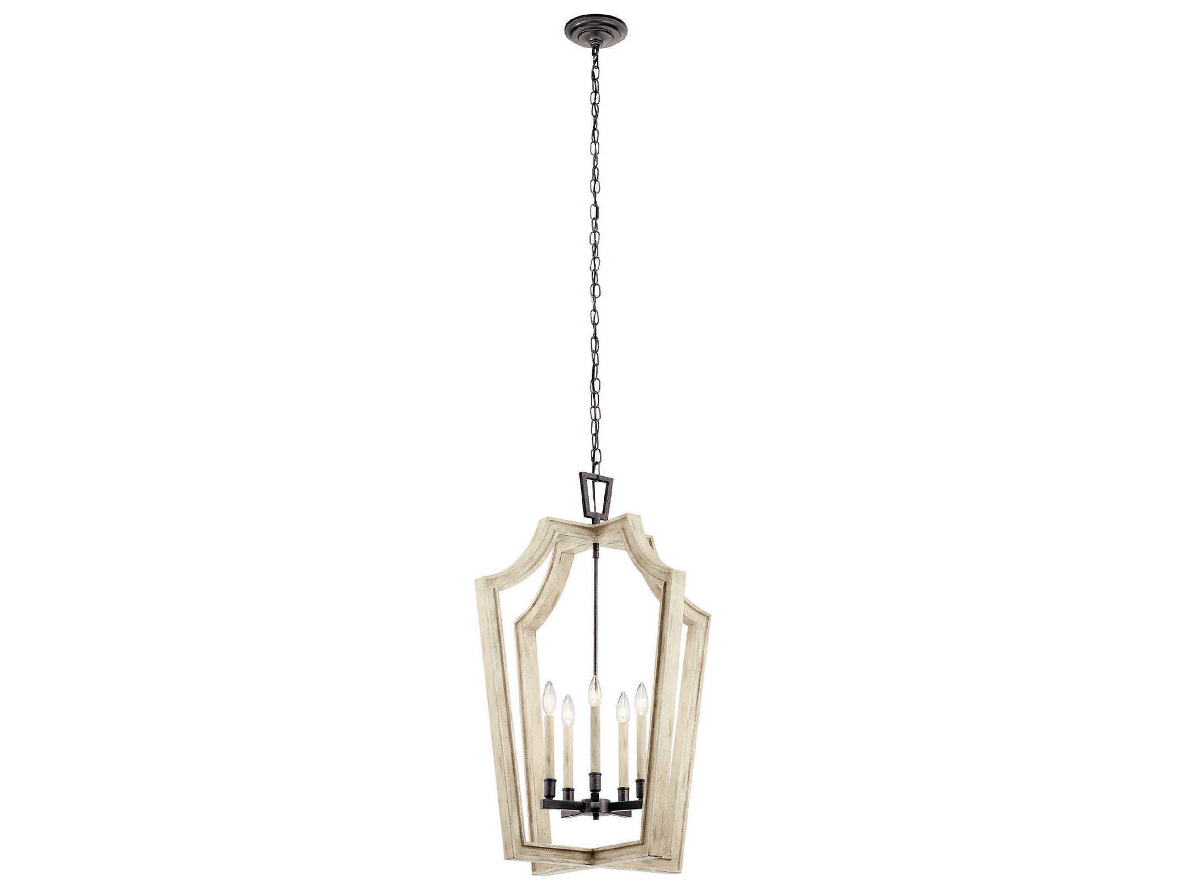 Botanica 5-Light Anvil Iron Black Candelabra Chandelier