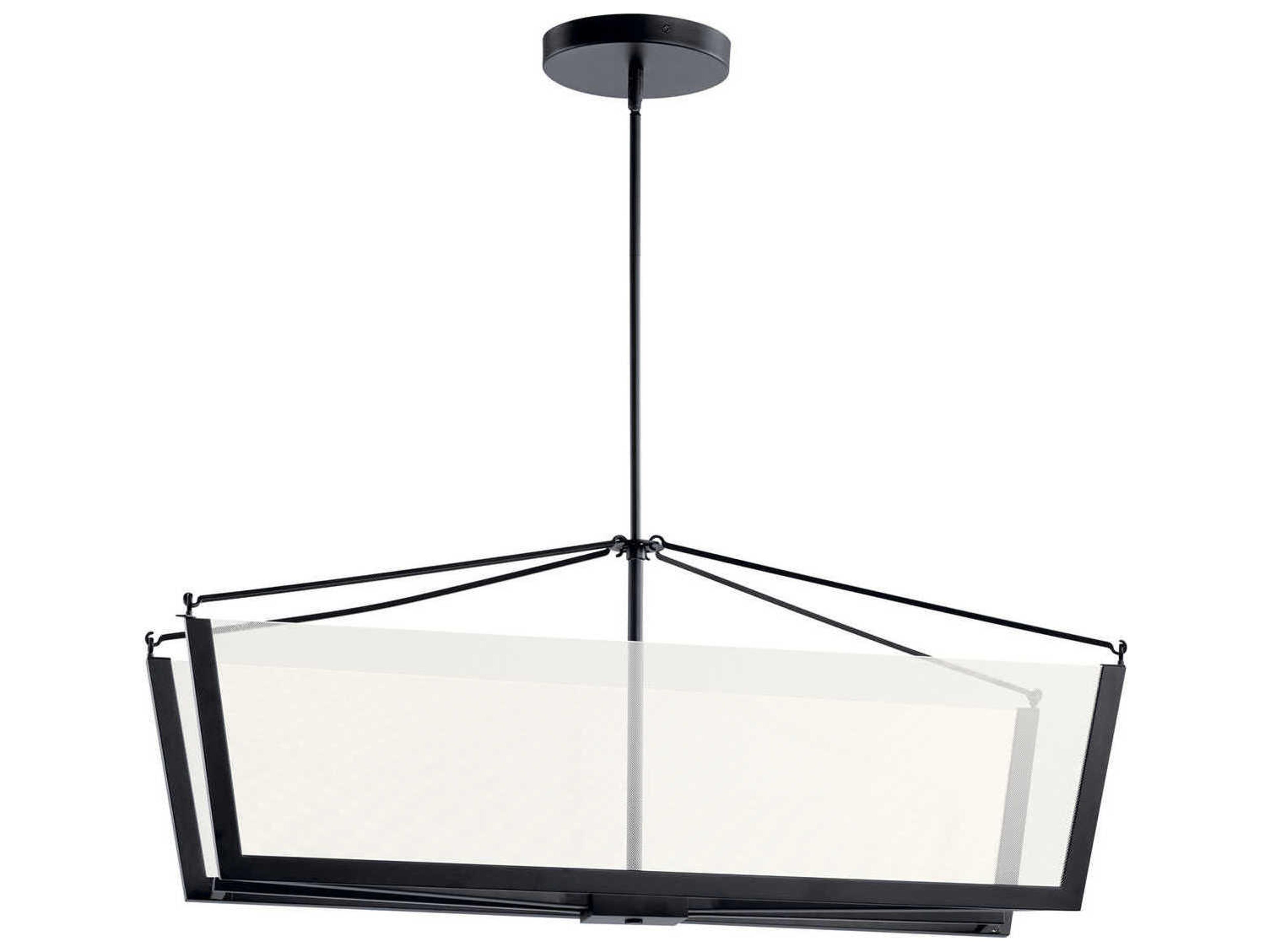 Calters Black LED Geometric Island Pendant