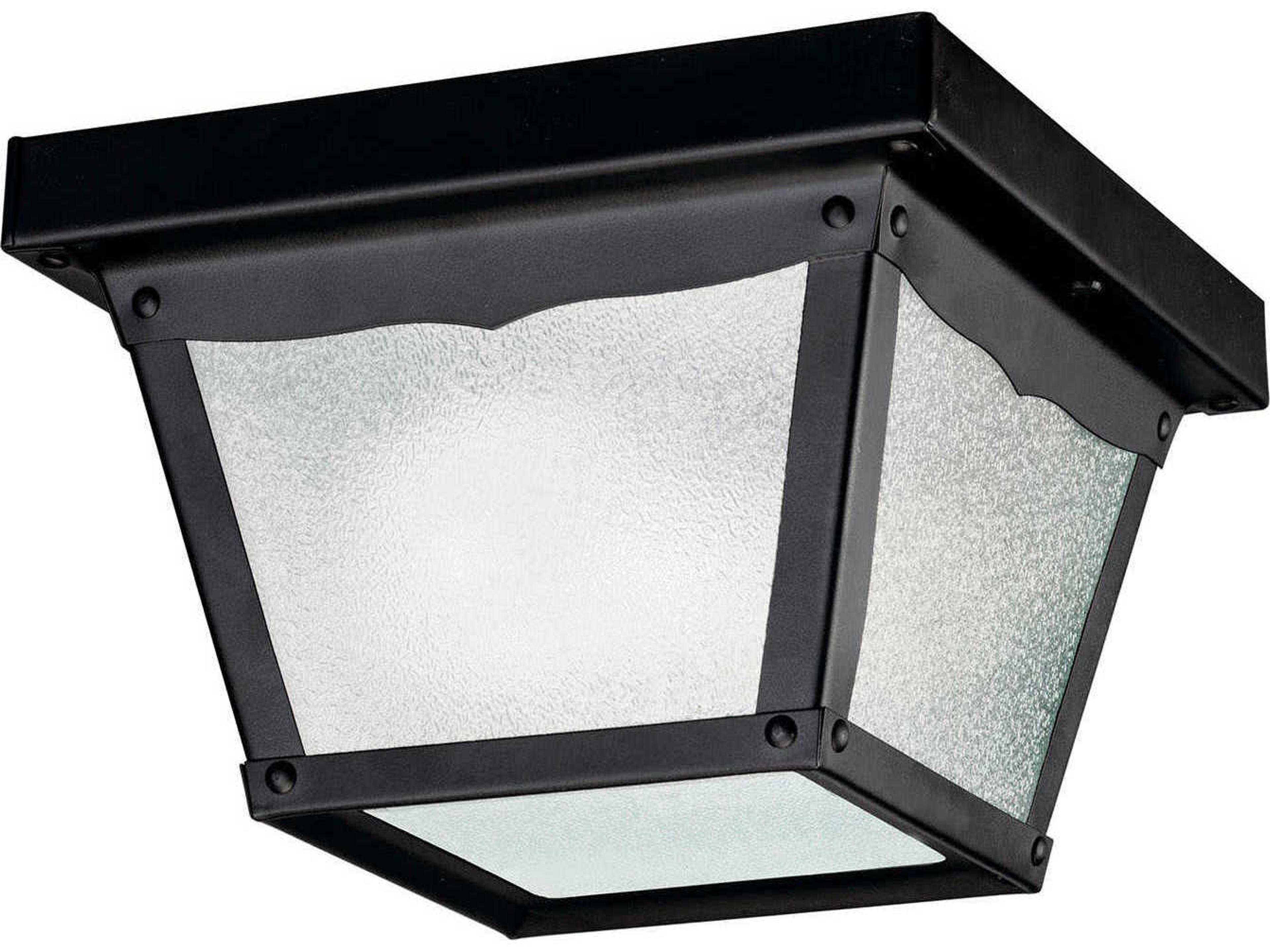 1 - Light Glass Outdoor Ceiling Light