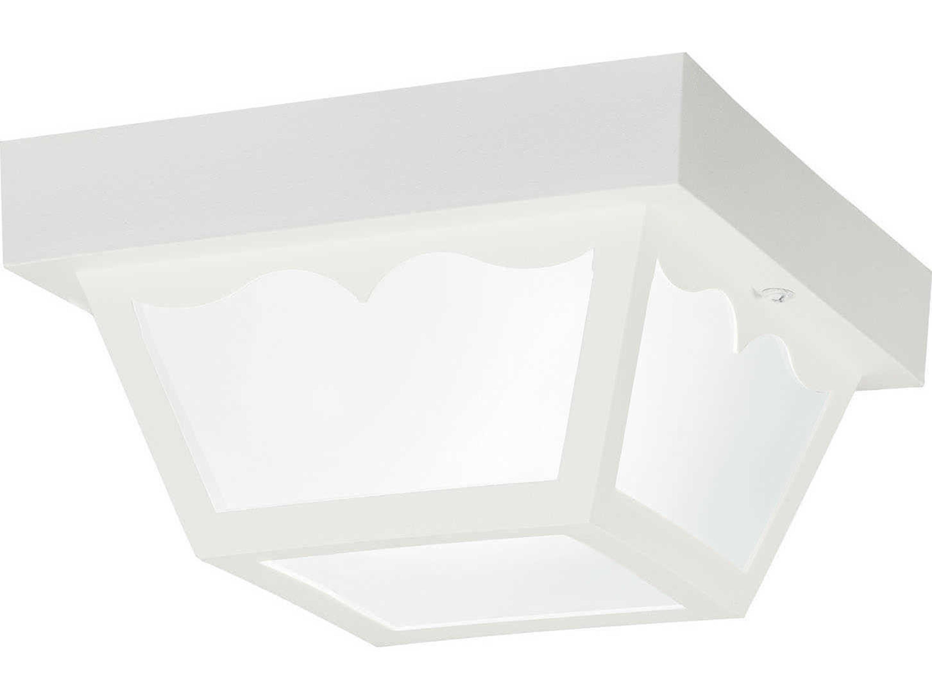 1 - Light Glass Outdoor Ceiling Light