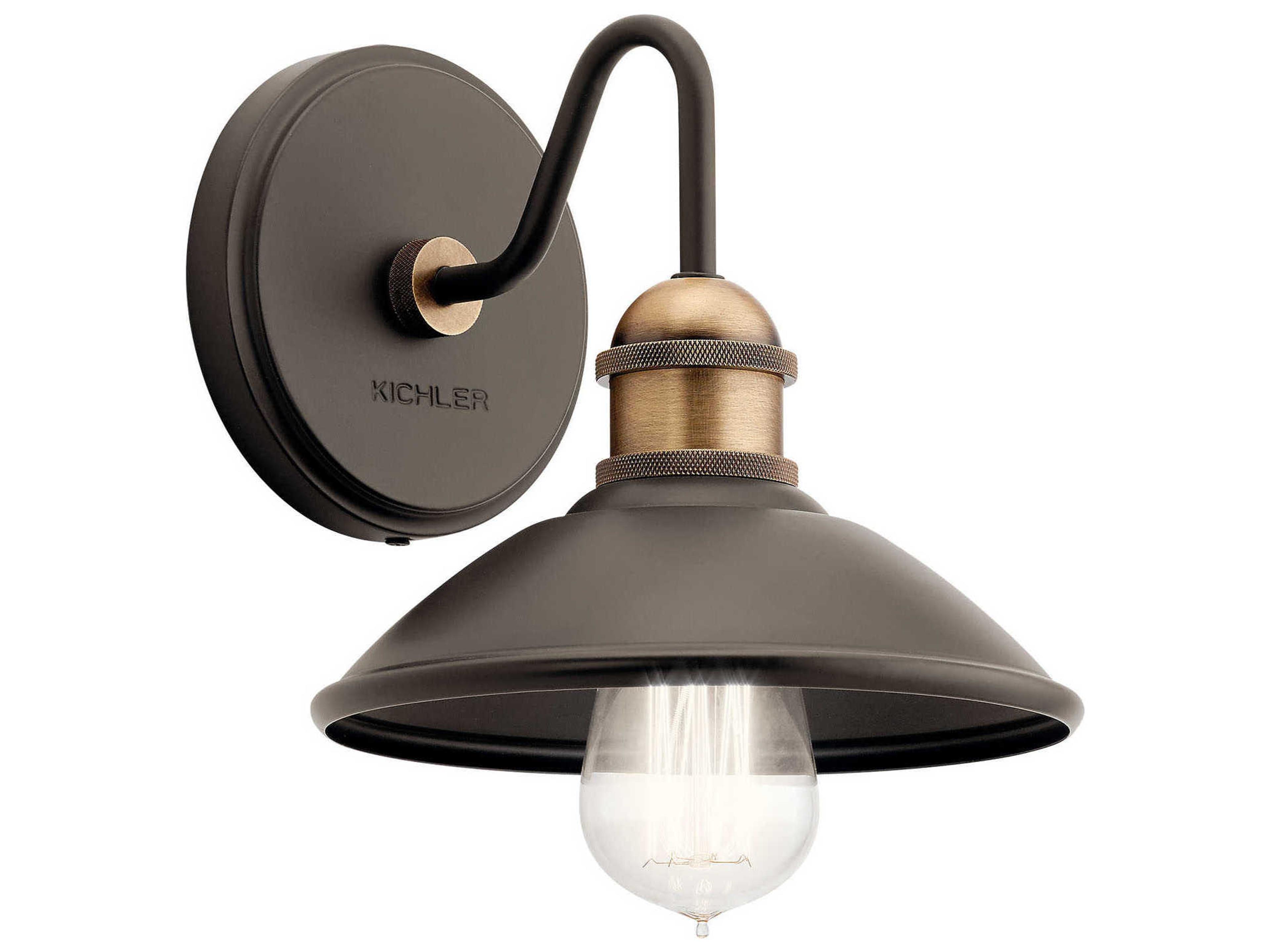 Clyde 1-Light Olde Bronze Wall Sconce