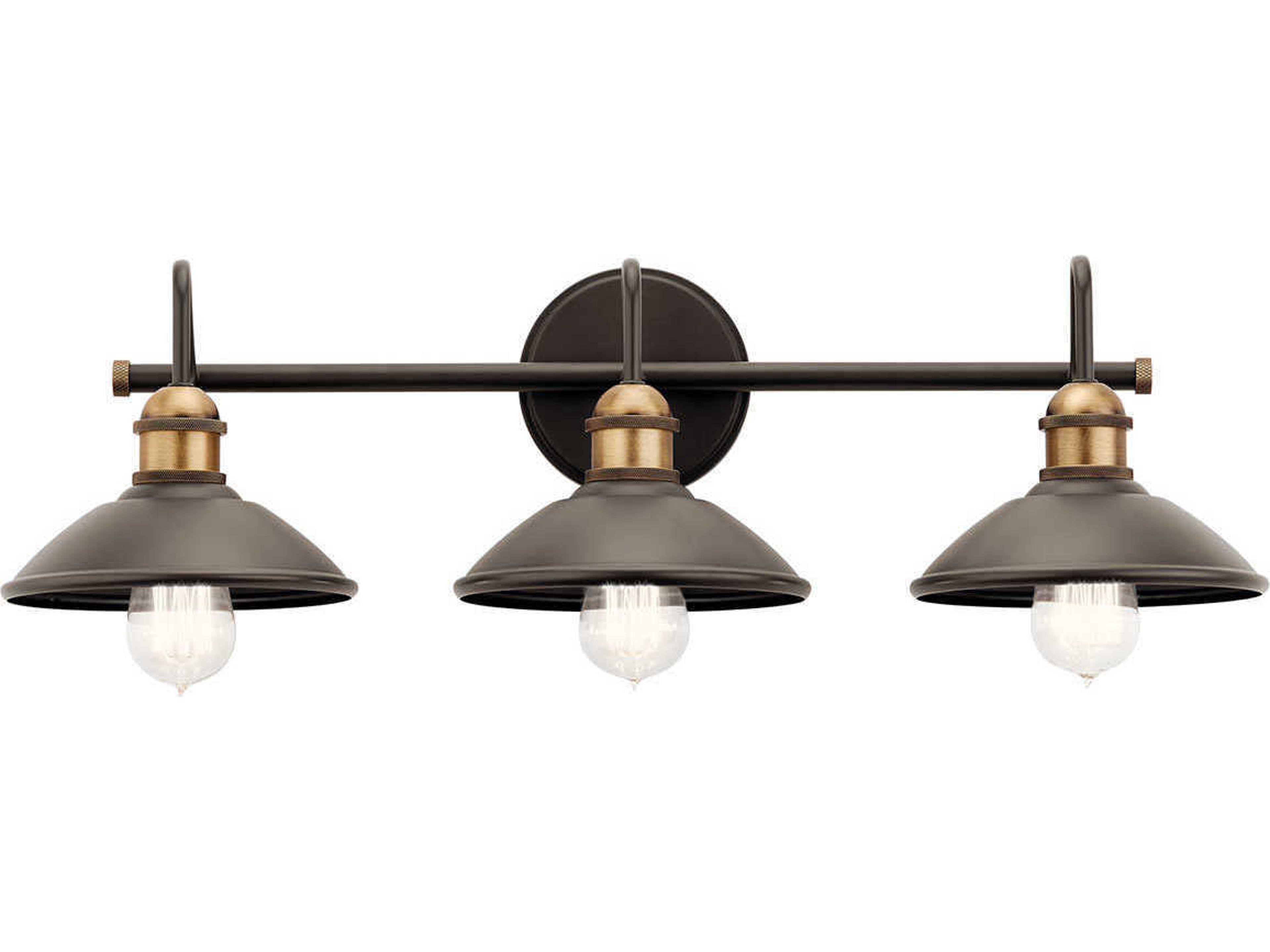 Clyde 3-Light Olde Bronze Vanity Light