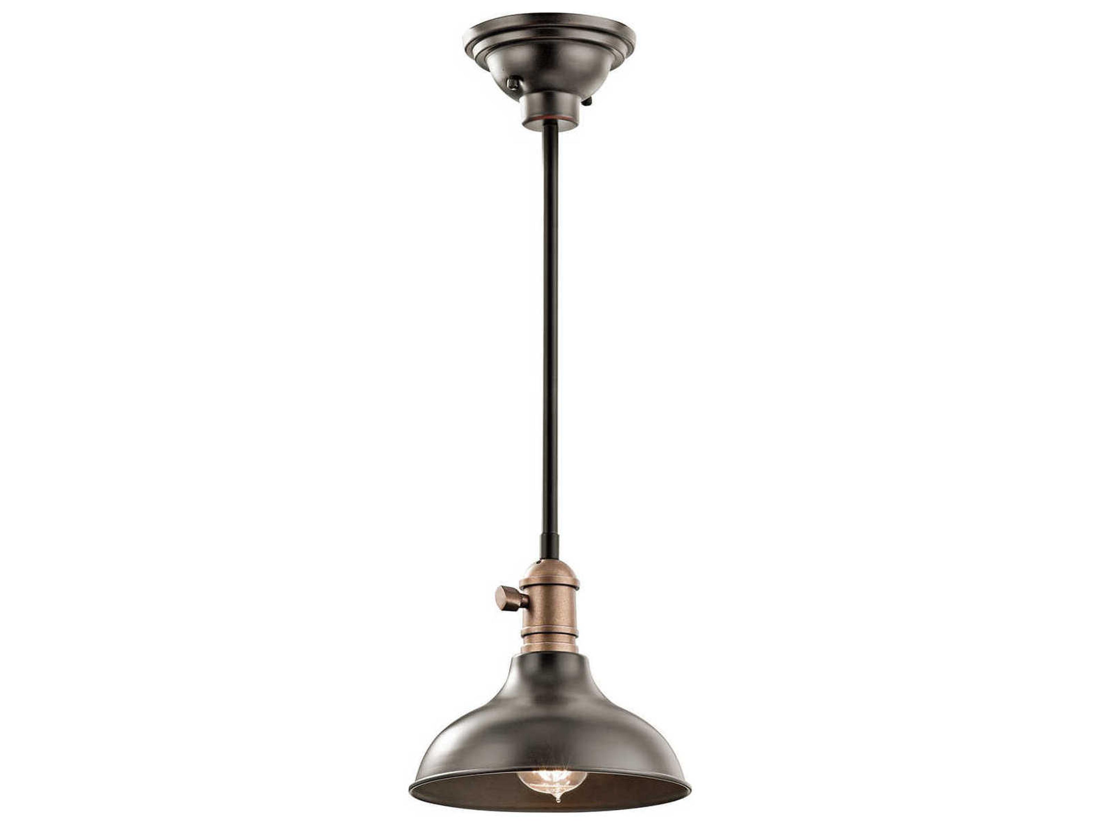 Cobson 1-Light Olde Bronze Round Mini Pendant