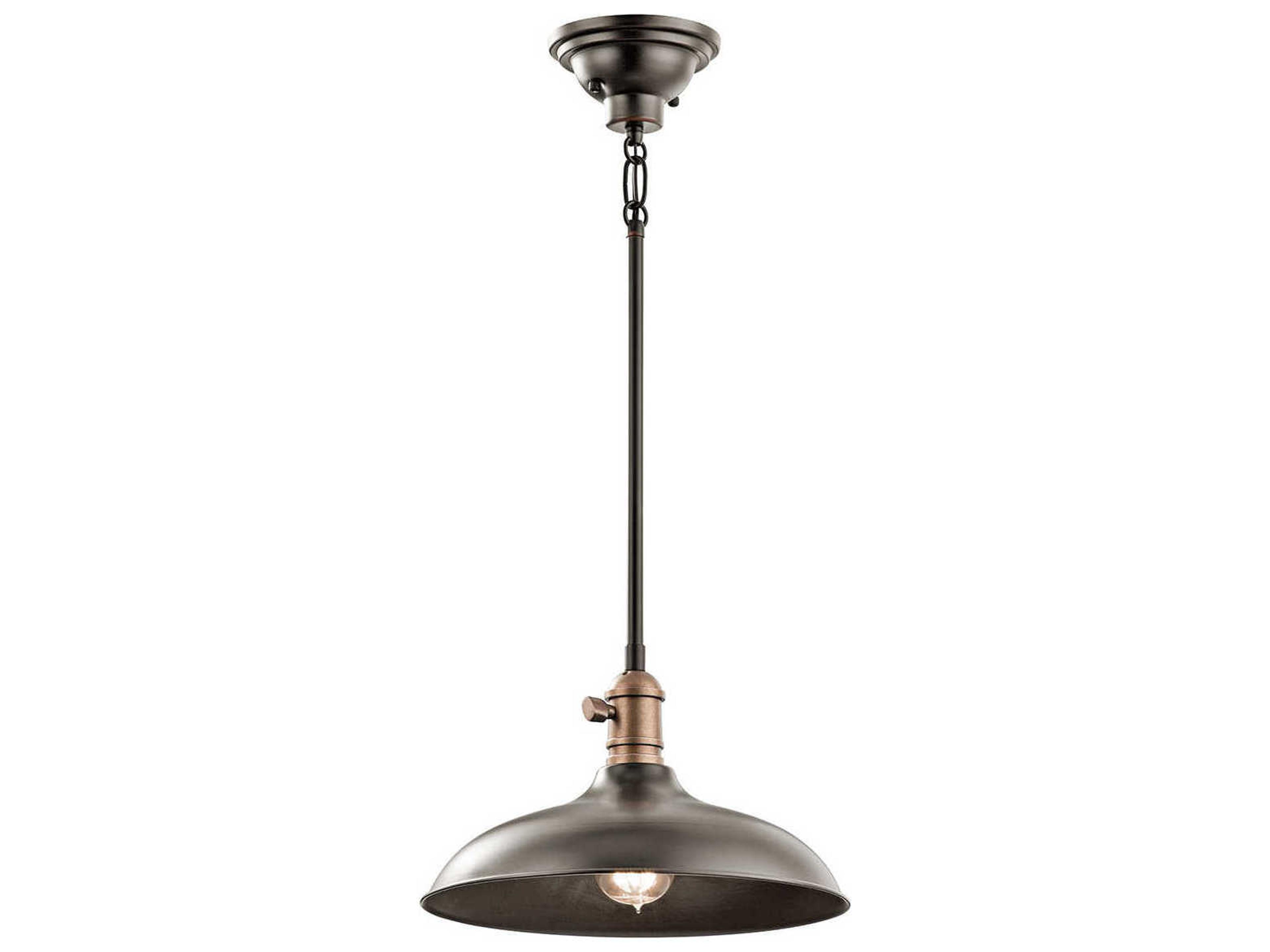 Cobson 1-Light Olde Bronze Round Mini Pendant