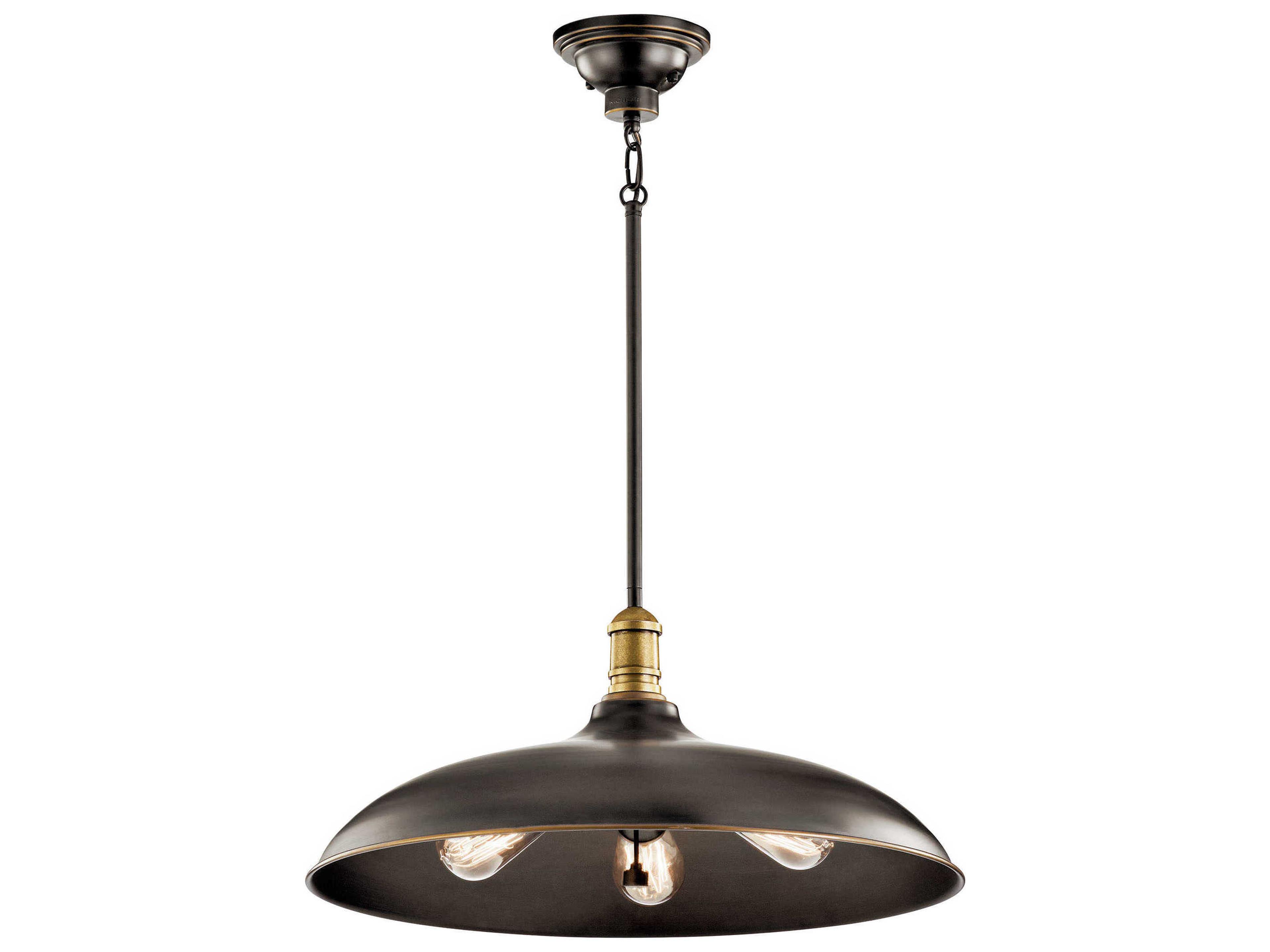 Cobson 3-Light Olde Bronze Round Pendant